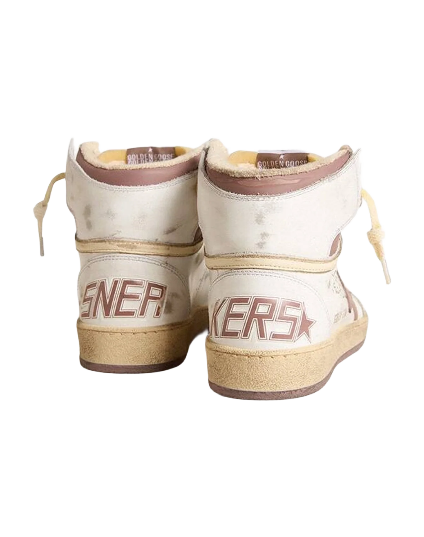 Women | Sky Star Leather with Leather Star | White x Pink x Beige (V2) - Image 6