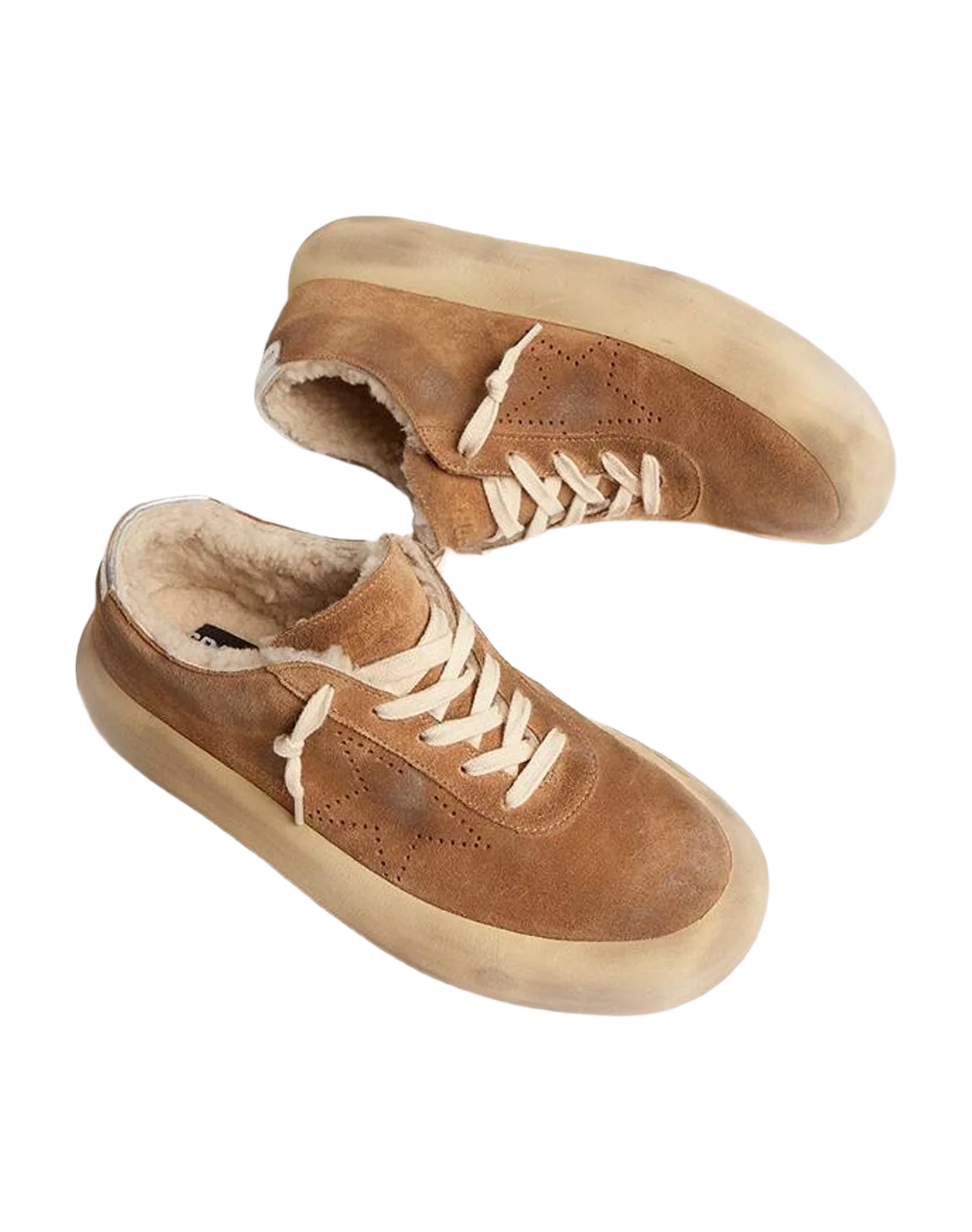 Women | Space Star Shoes Colored Suede with Shearling Lining | Tobacco (V2) - Image 4