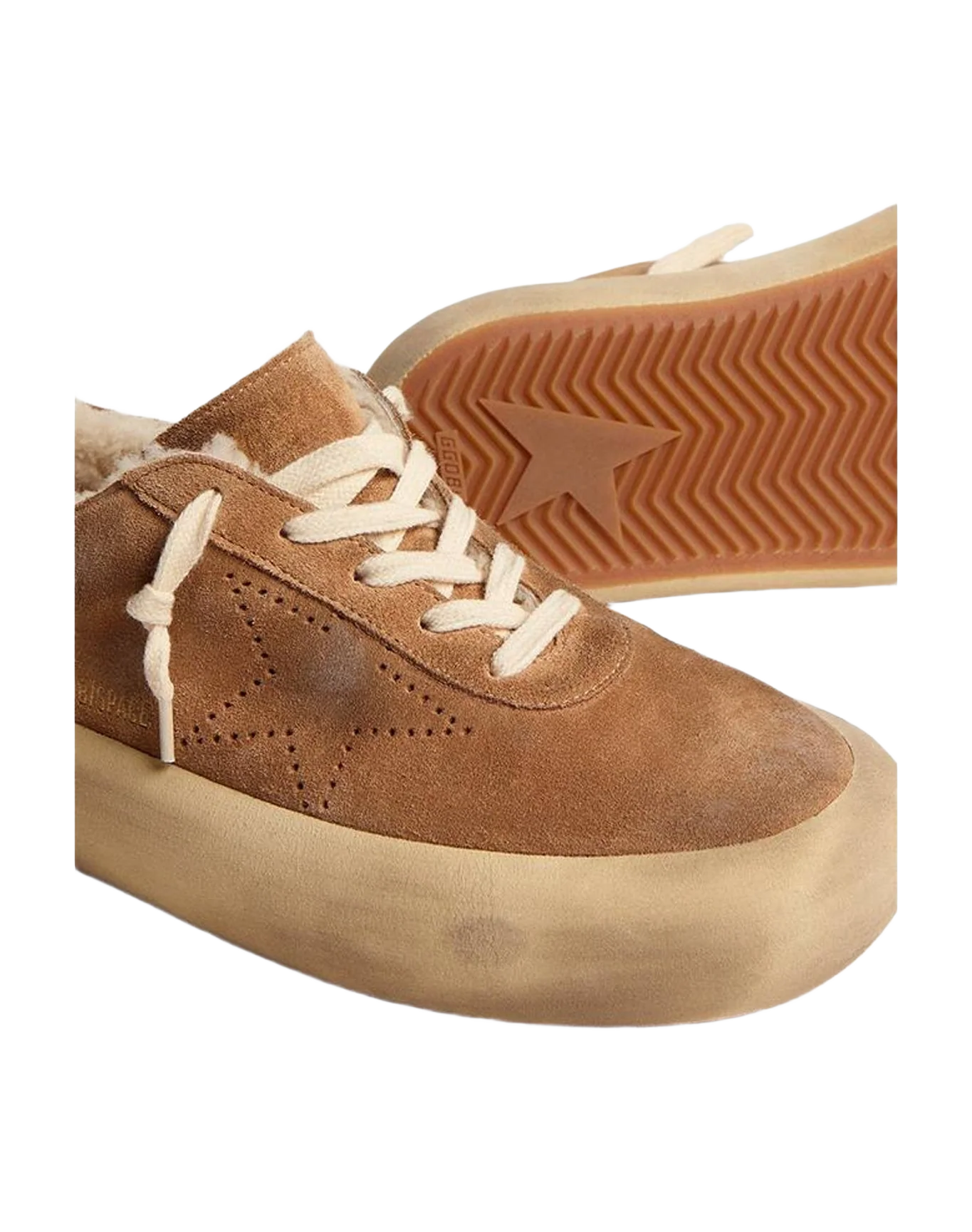 Women | Space Star Shoes Colored Suede with Shearling Lining | Tobacco (V2) - Image 8