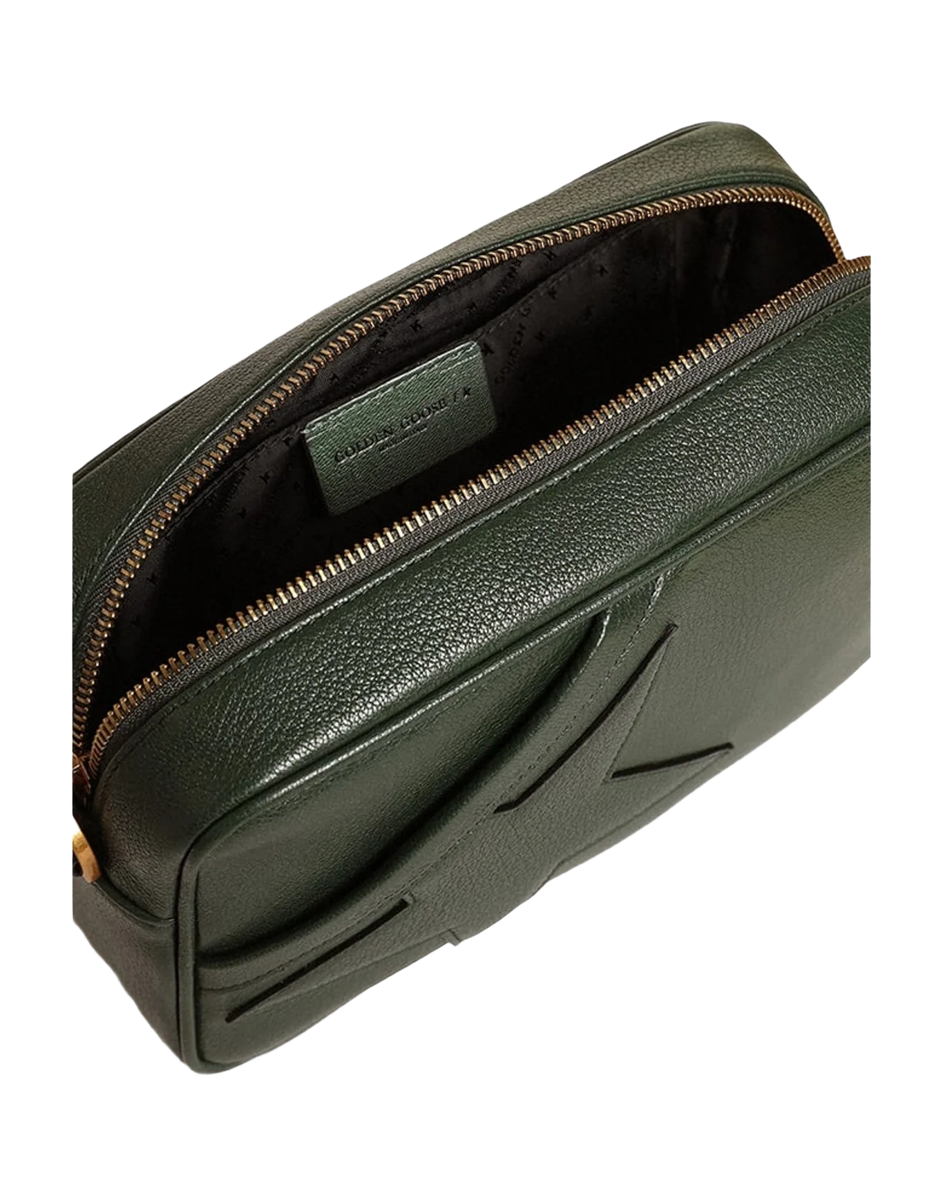 Women | Star Bag Dark Leather with Tone On Tone Star | Deep Green (V1) - Image 2