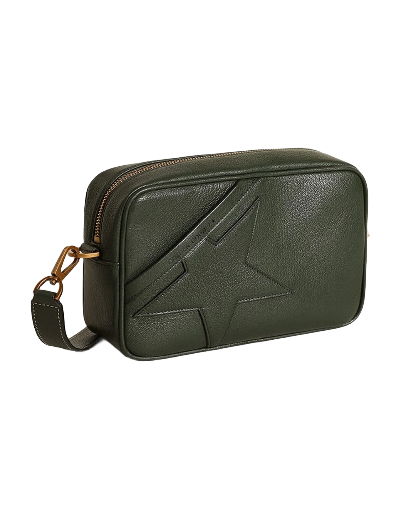 Women | Star Bag Dark Leather with Tone On Tone Star | Deep Green (V1) - Image 3