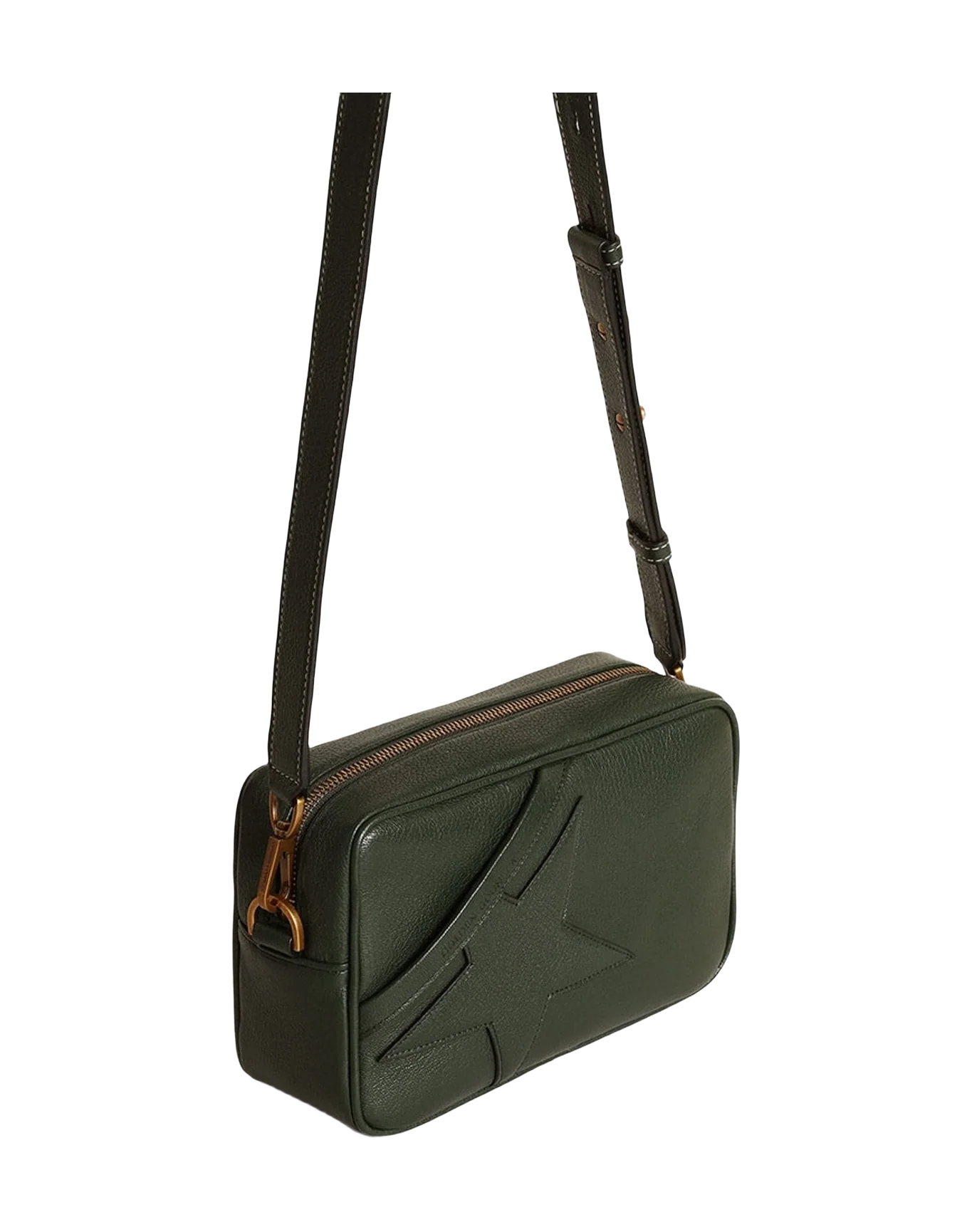 Women | Star Bag Dark Leather with Tone On Tone Star | Deep Green (V1) - Image 9