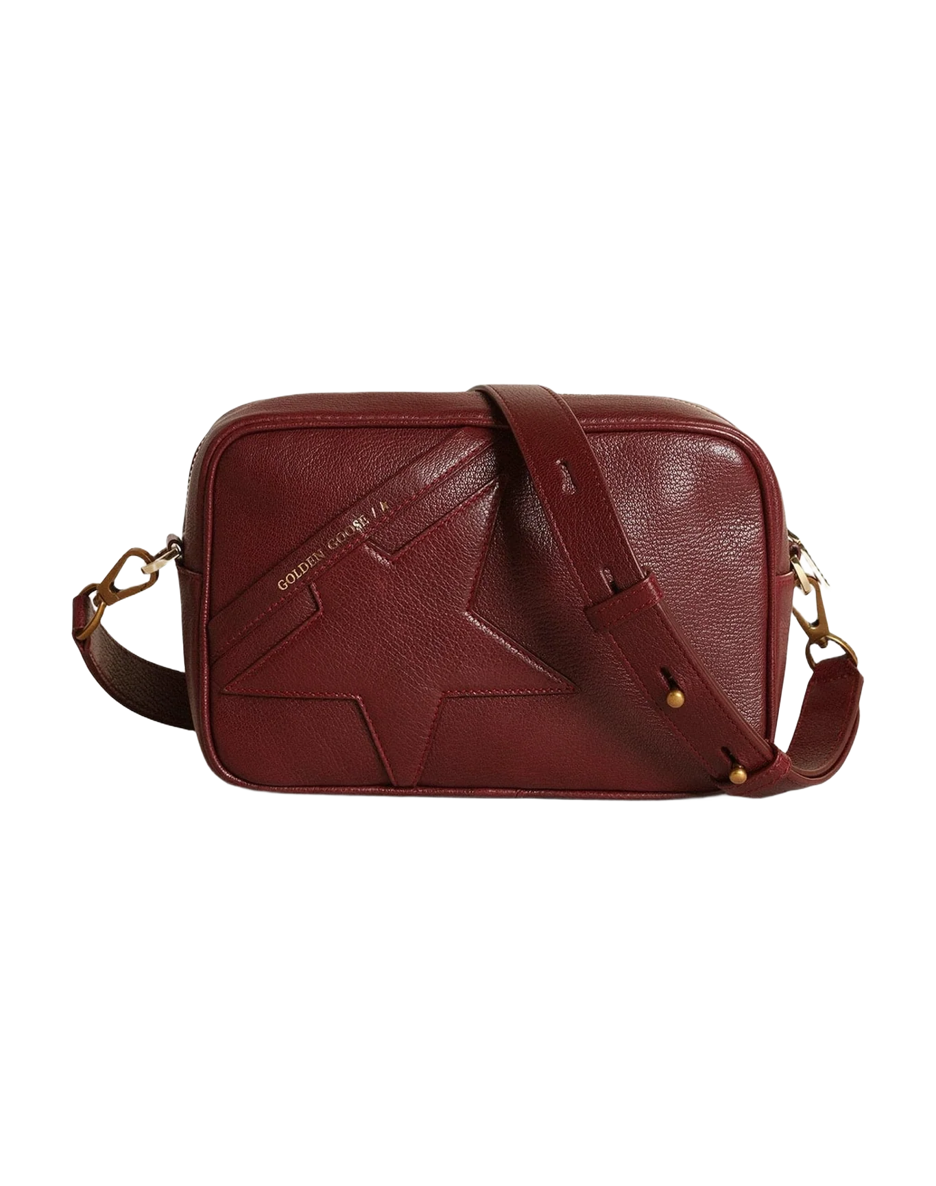 Women | Star Bag Leather with Tone On Tone Star | Burgundy (V1) - Image 8