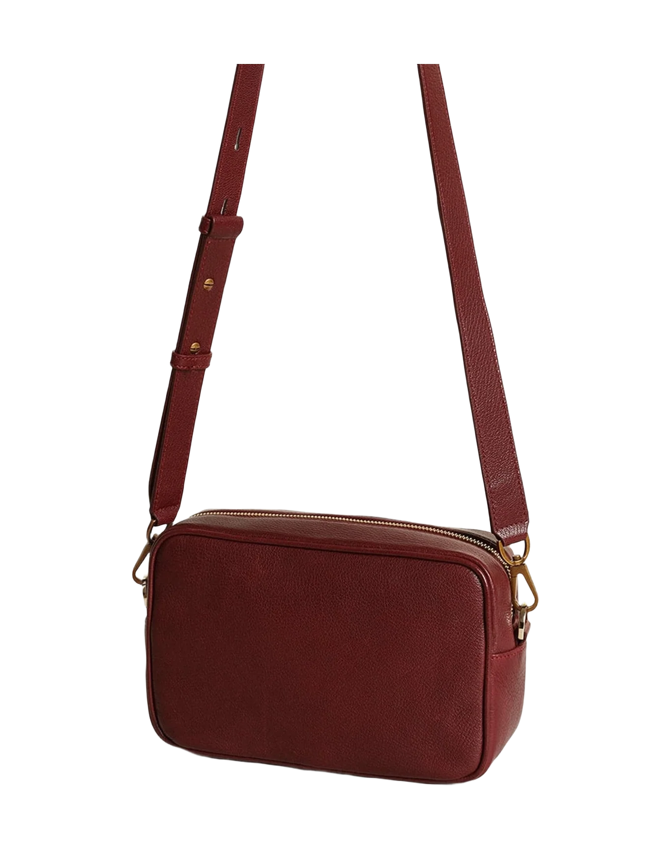 Women | Star Bag Leather with Tone On Tone Star | Burgundy (V2) - Image 10