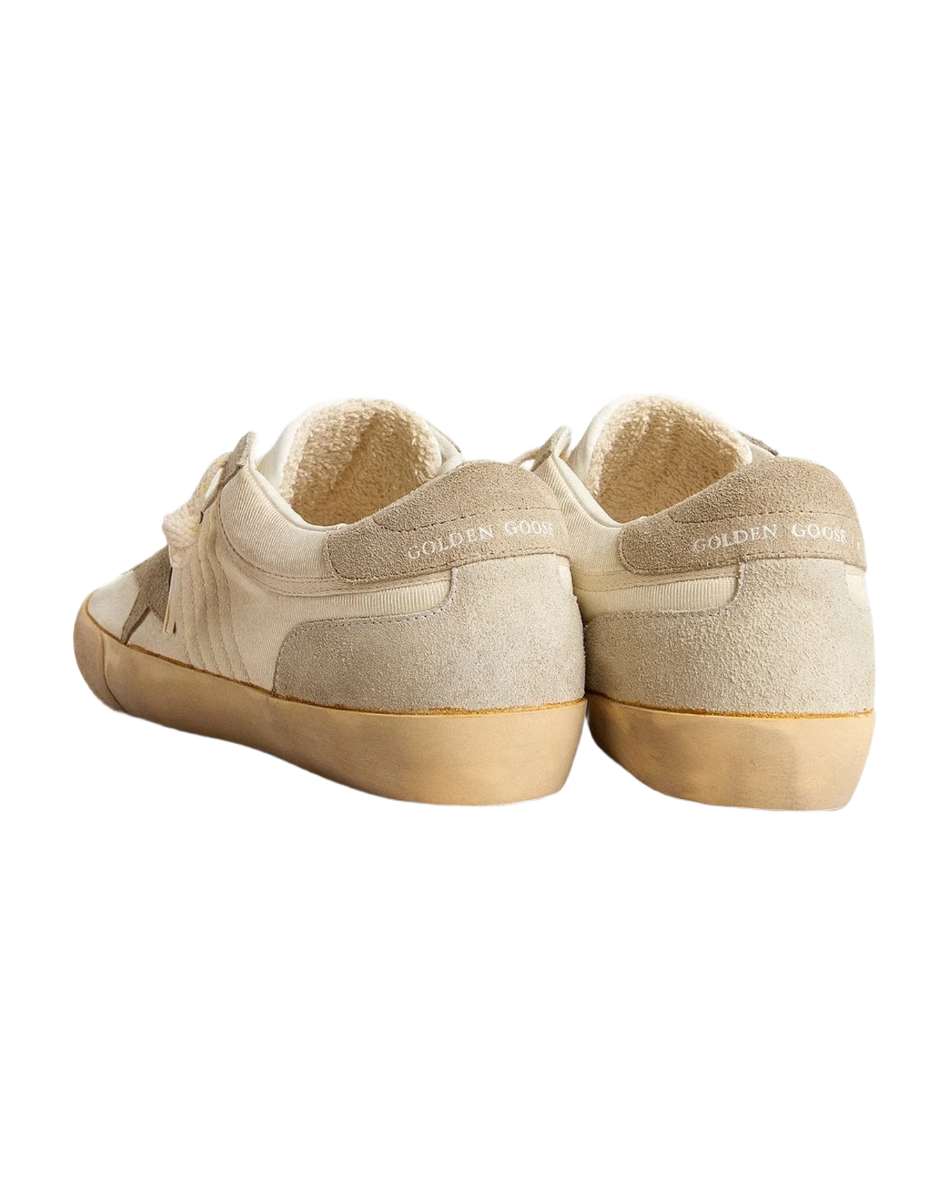 Women | Super-Star Lab Nylon with Dove Gray Star & Gray Suede Inserts | White x Ice x Taupe (V1) - Image 5
