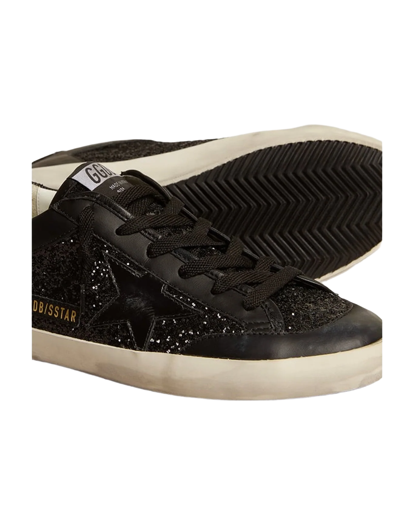 Women | Super-Star Nappa & Glitter with Glossy Leather Star | Black (V1) - Image 8