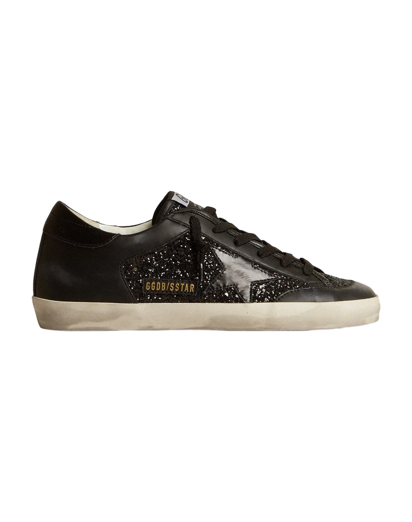 Women | Super-Star Nappa & Glitter with Glossy Leather Star | Black (V2) - Image 6