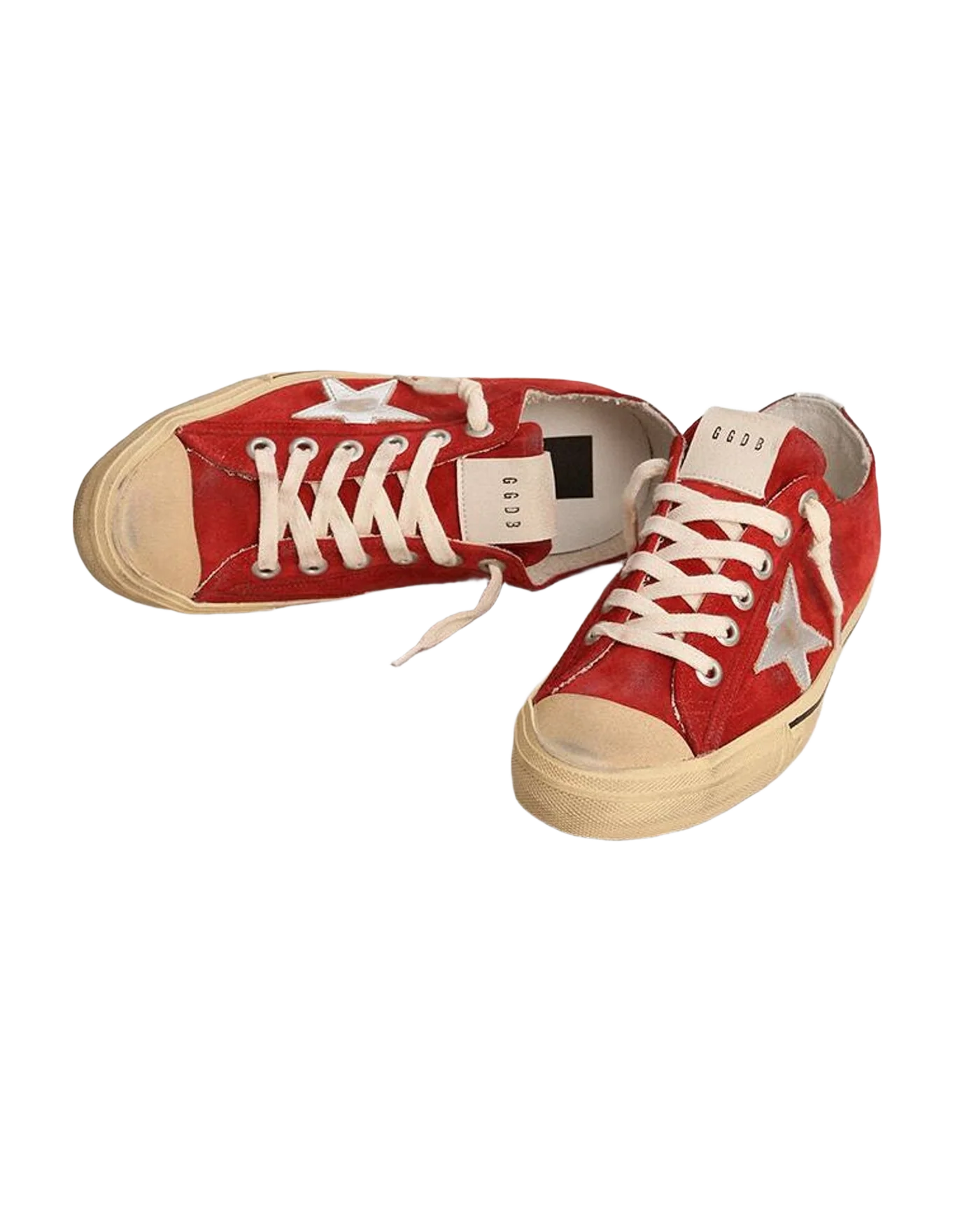 Women | V Star Suede with Star | Dark Red x Silver (V2) - Image 7