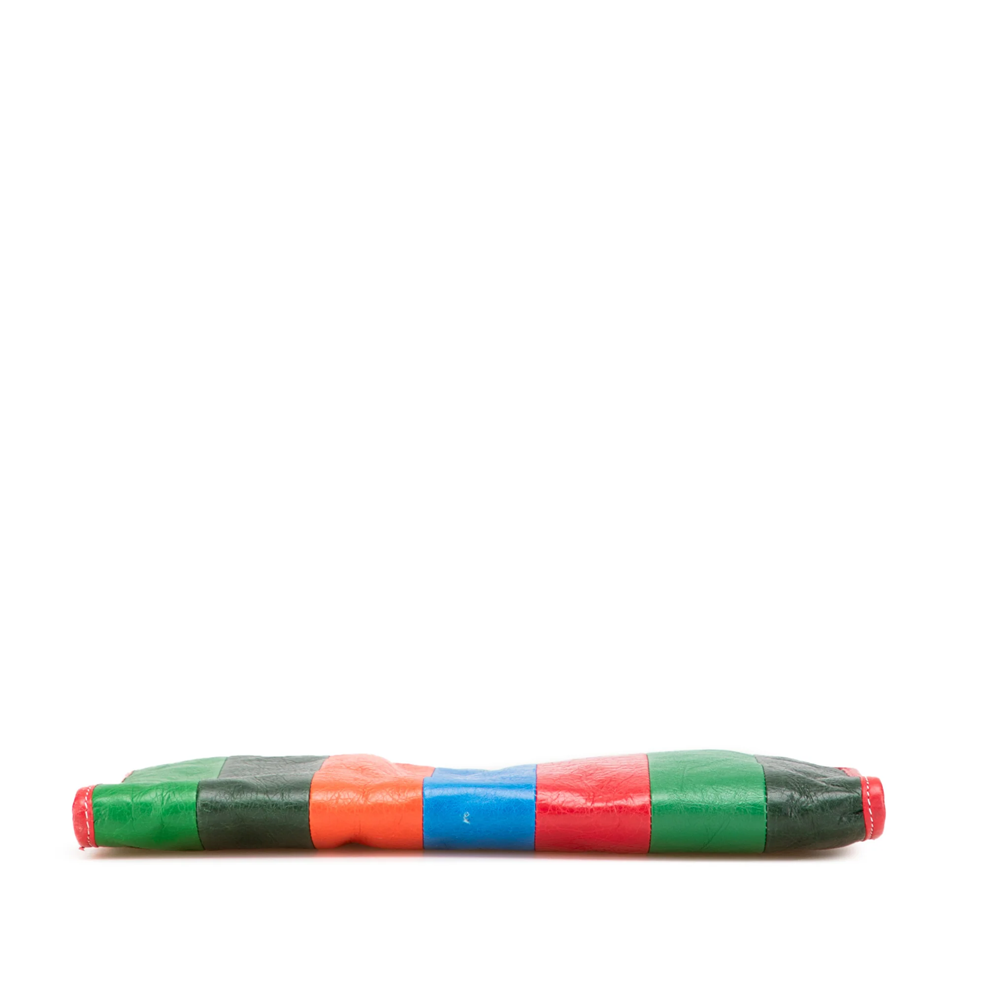 Balenciaga | Pre-Owned Lambskin Bazar Clutch | Red - Image 5