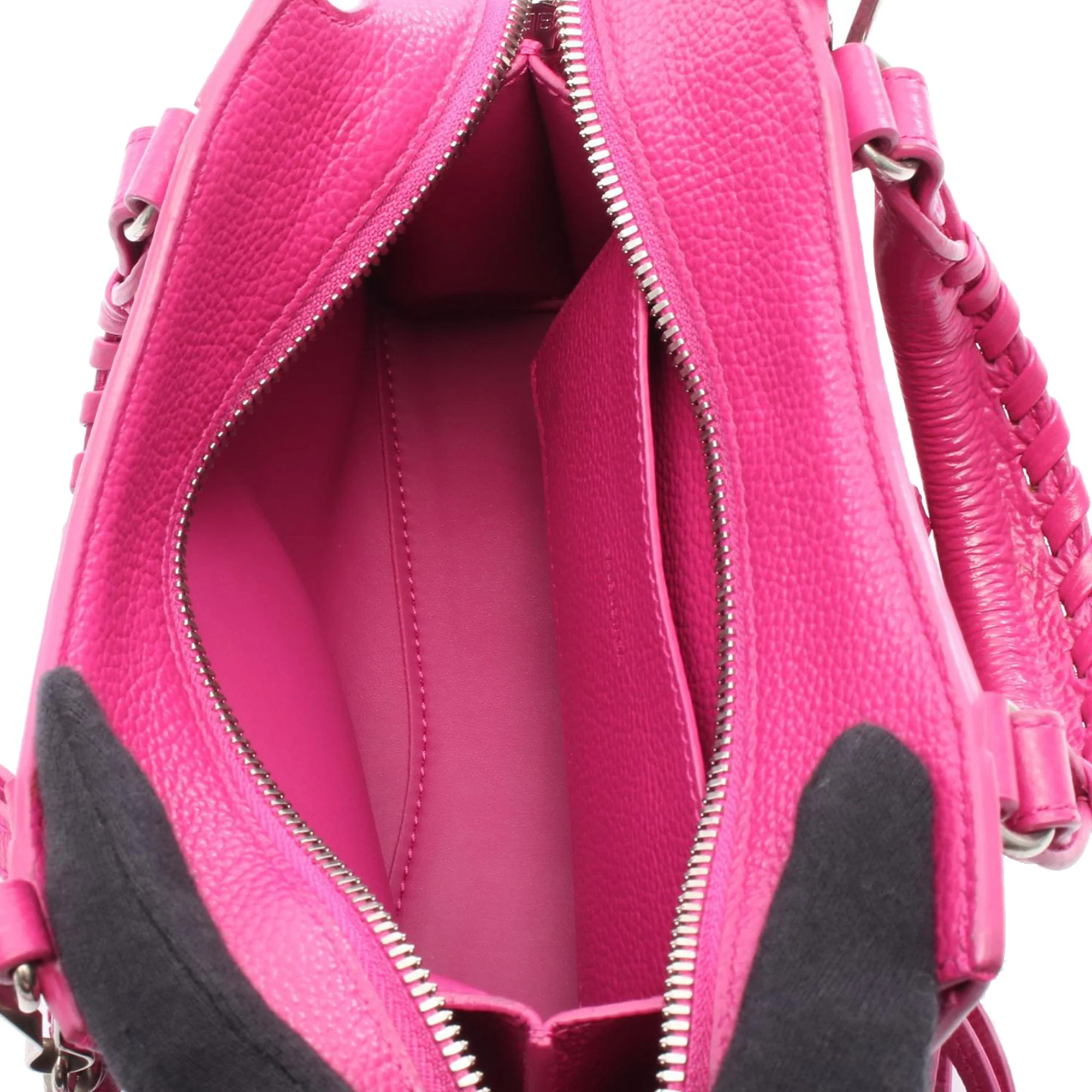 Balenciaga | Pre-Owned Nano Grained Calfskin Neo Classic City Satchel | Pink - Image 3