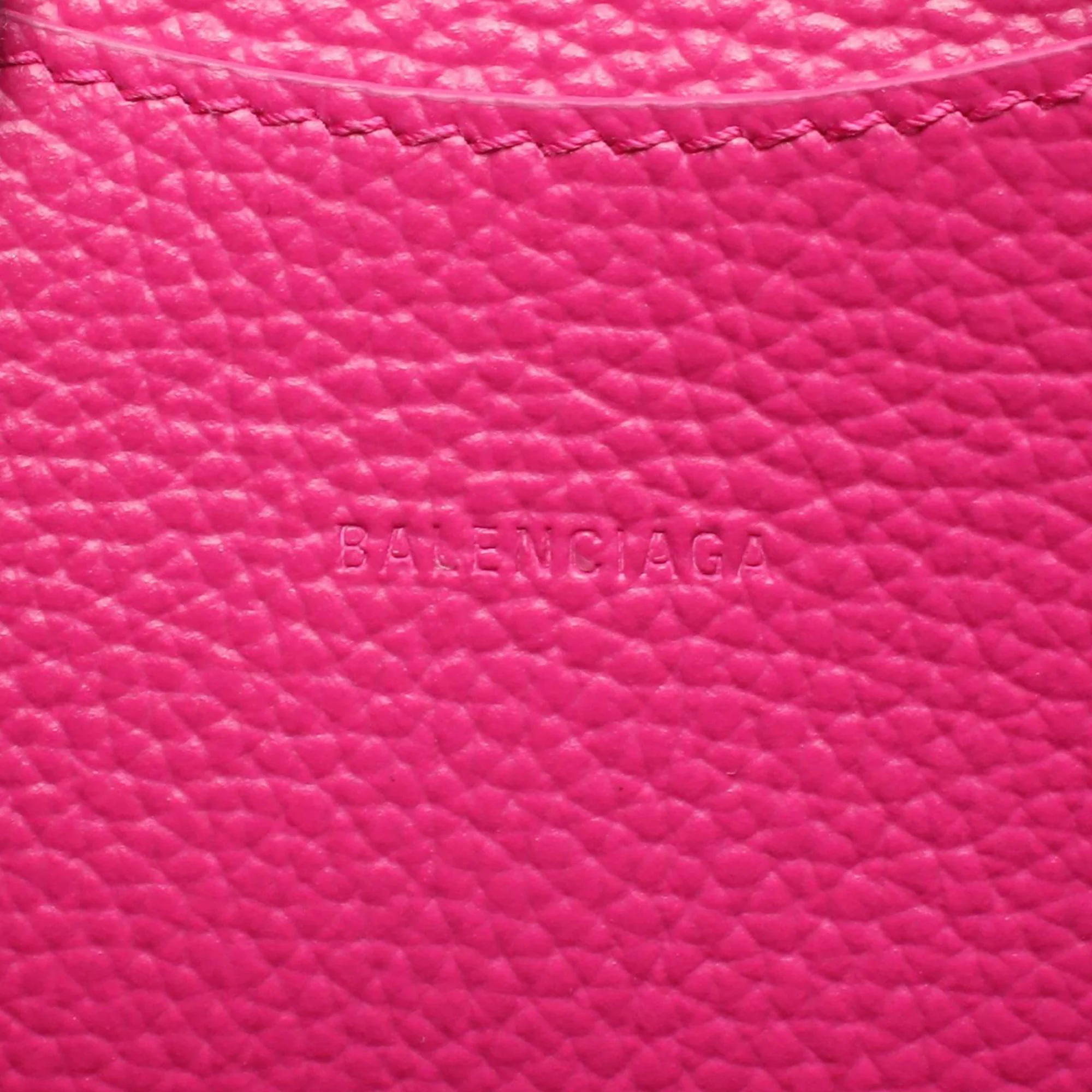 Balenciaga | Pre-Owned Nano Grained Calfskin Neo Classic City Satchel | Pink - Image 4