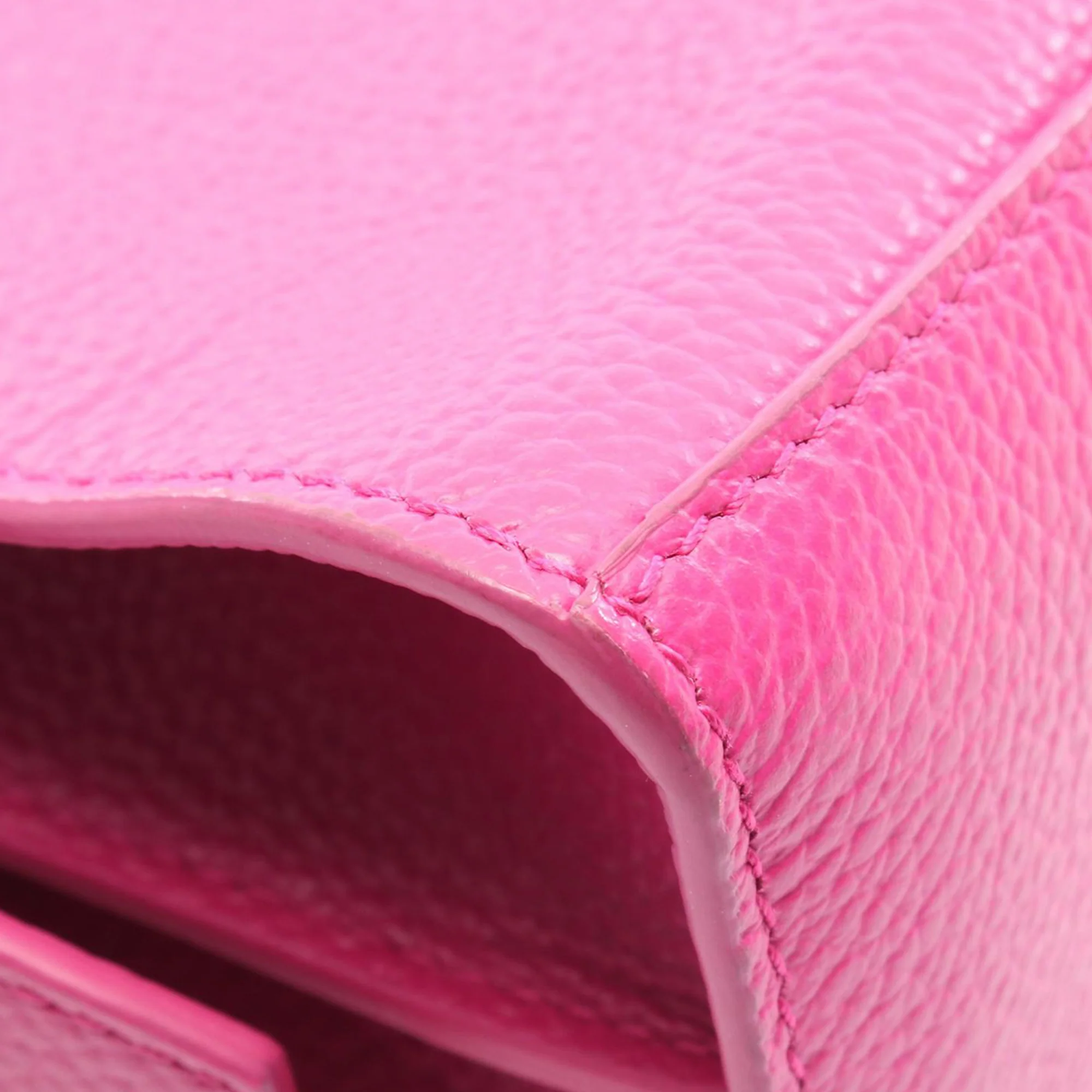 Balenciaga | Pre-Owned Nano Grained Calfskin Neo Classic City Satchel | Pink - Image 5