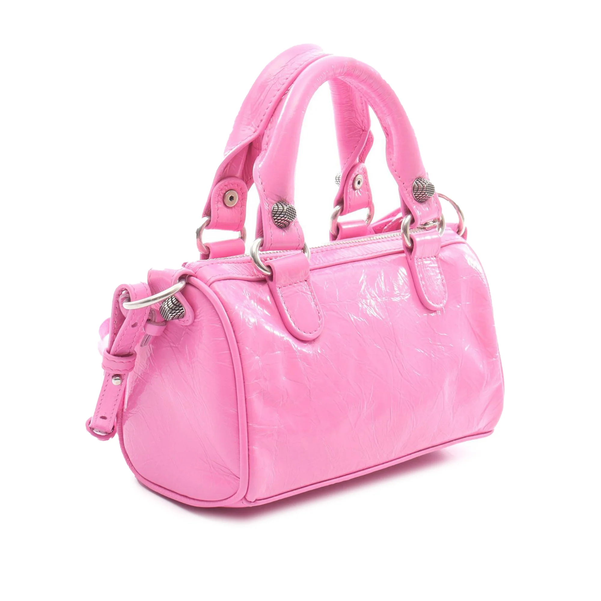 Balenciaga | Pre-Owned Nano Lambskin Motocross Le Cagole | Pink - Image 2