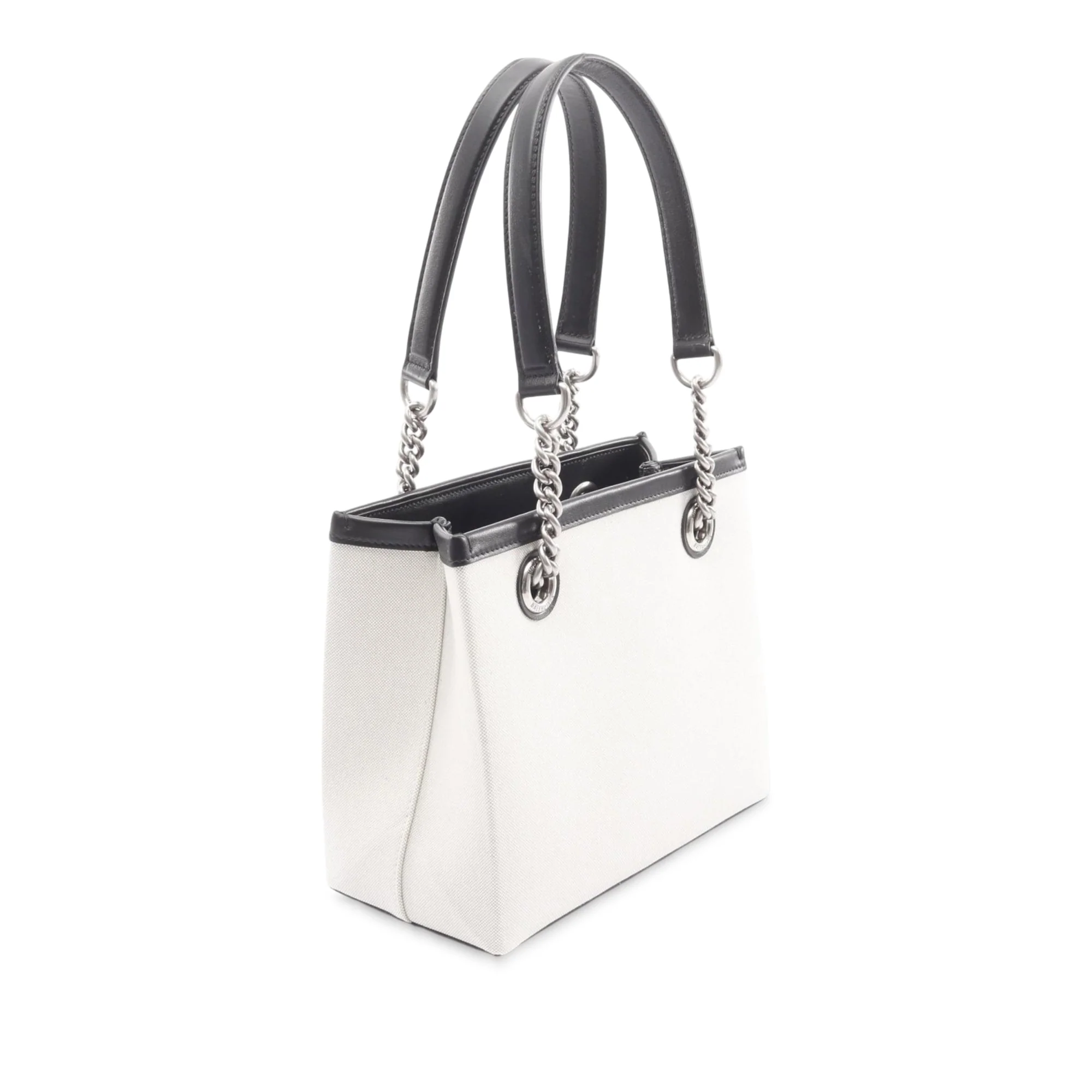 Balenciaga | Pre-Owned Small Canvas Duty Free Tote | Beige - Image 2