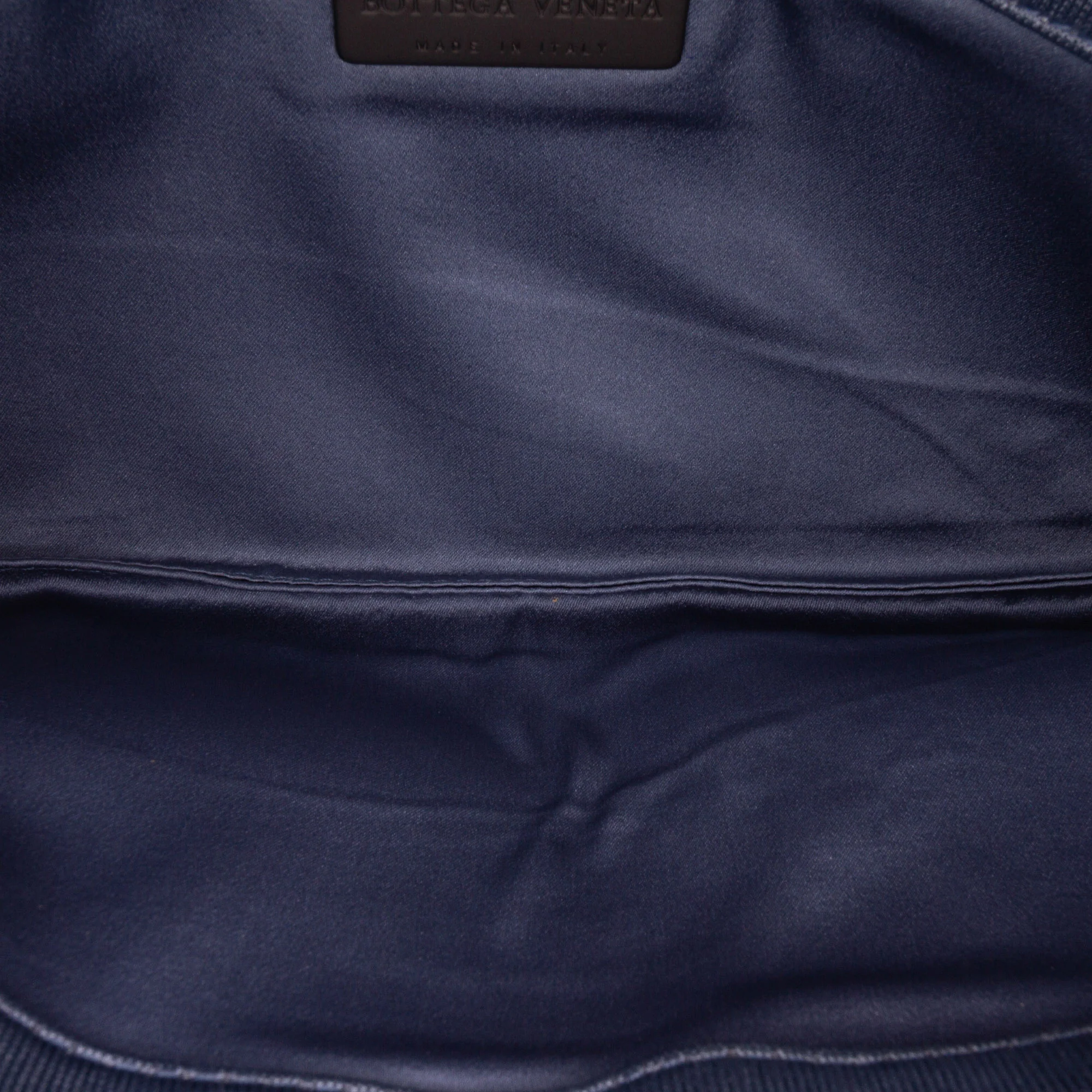 Bottega Veneta | Pre-Owned Canvas Intrecciato Buckle Flap Handbag | Blue/Denim - Image 11