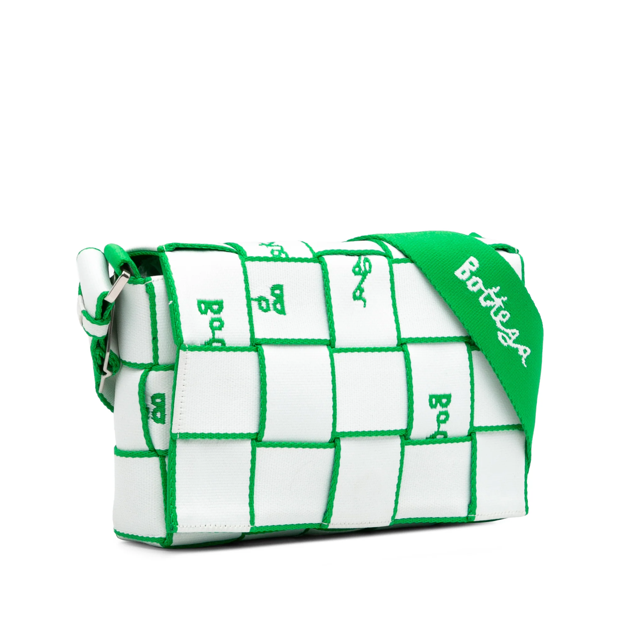Bottega Veneta | Pre-Owned Canvas Intrecciato Webbing Cassette Crossbody | White - Image 5