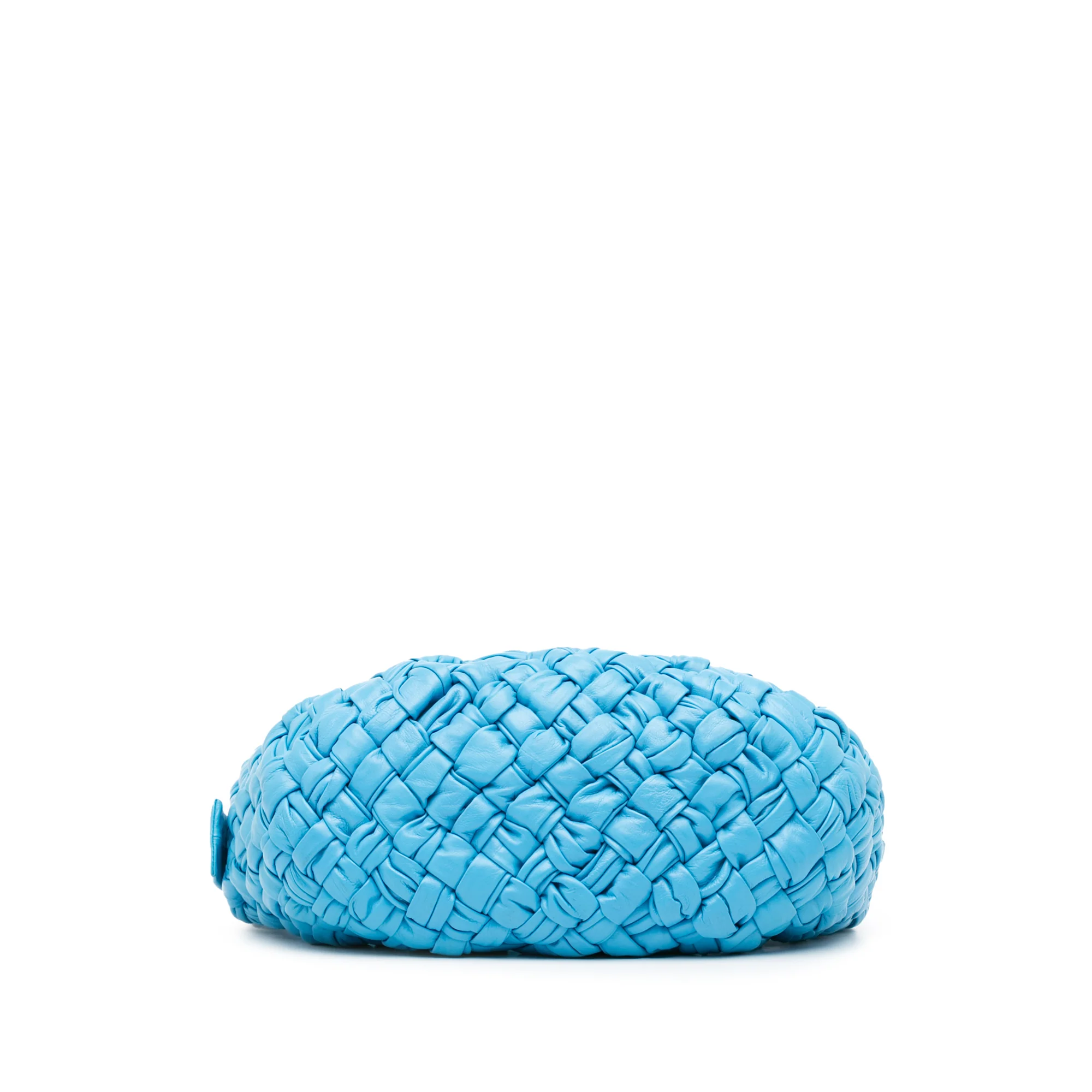 Bottega Veneta | Pre-Owned Foulard Intrecciato Banana | Blue - Image 3
