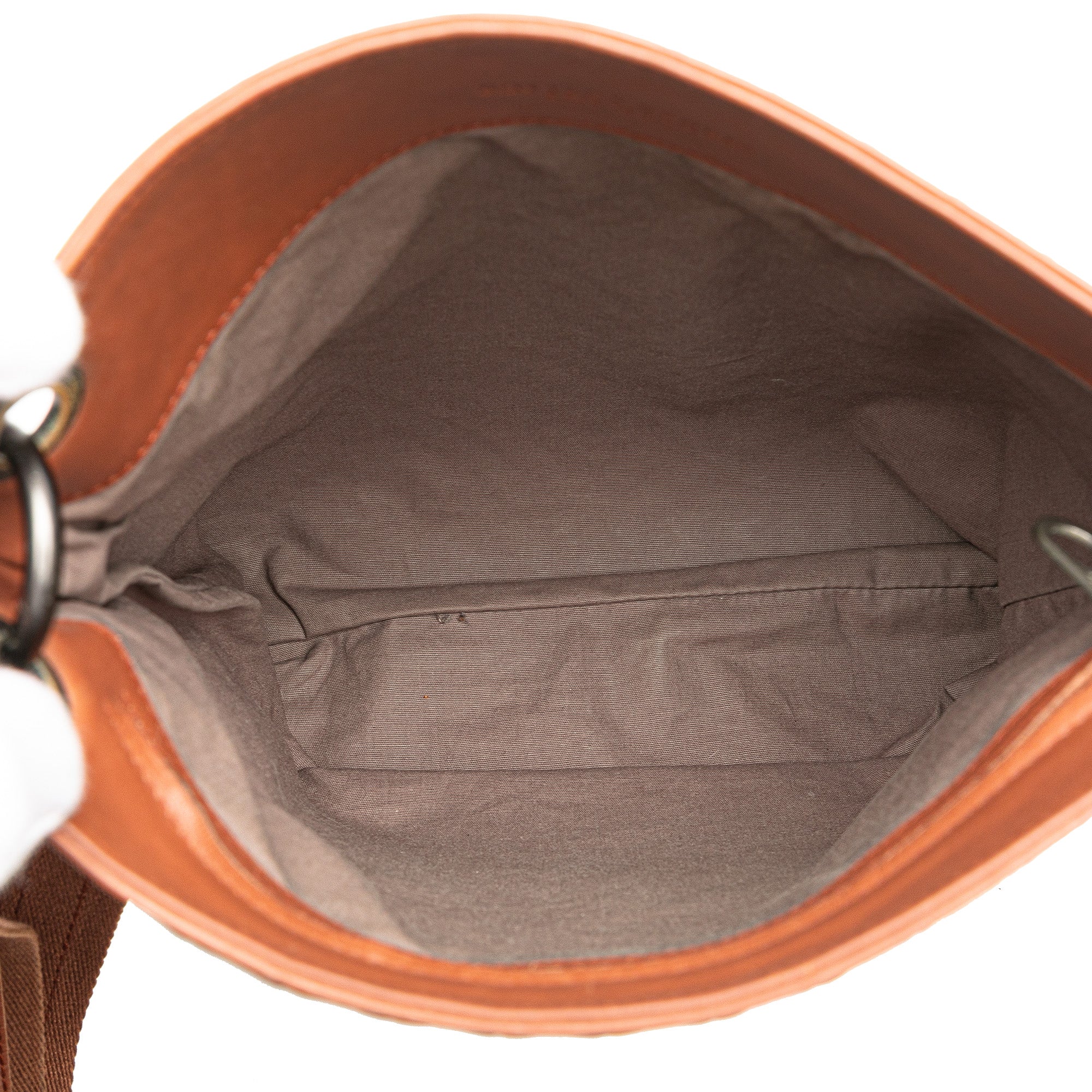 Bottega Veneta | Pre-Owned Leather Intrecciato Crossbody | Brown - Image 7