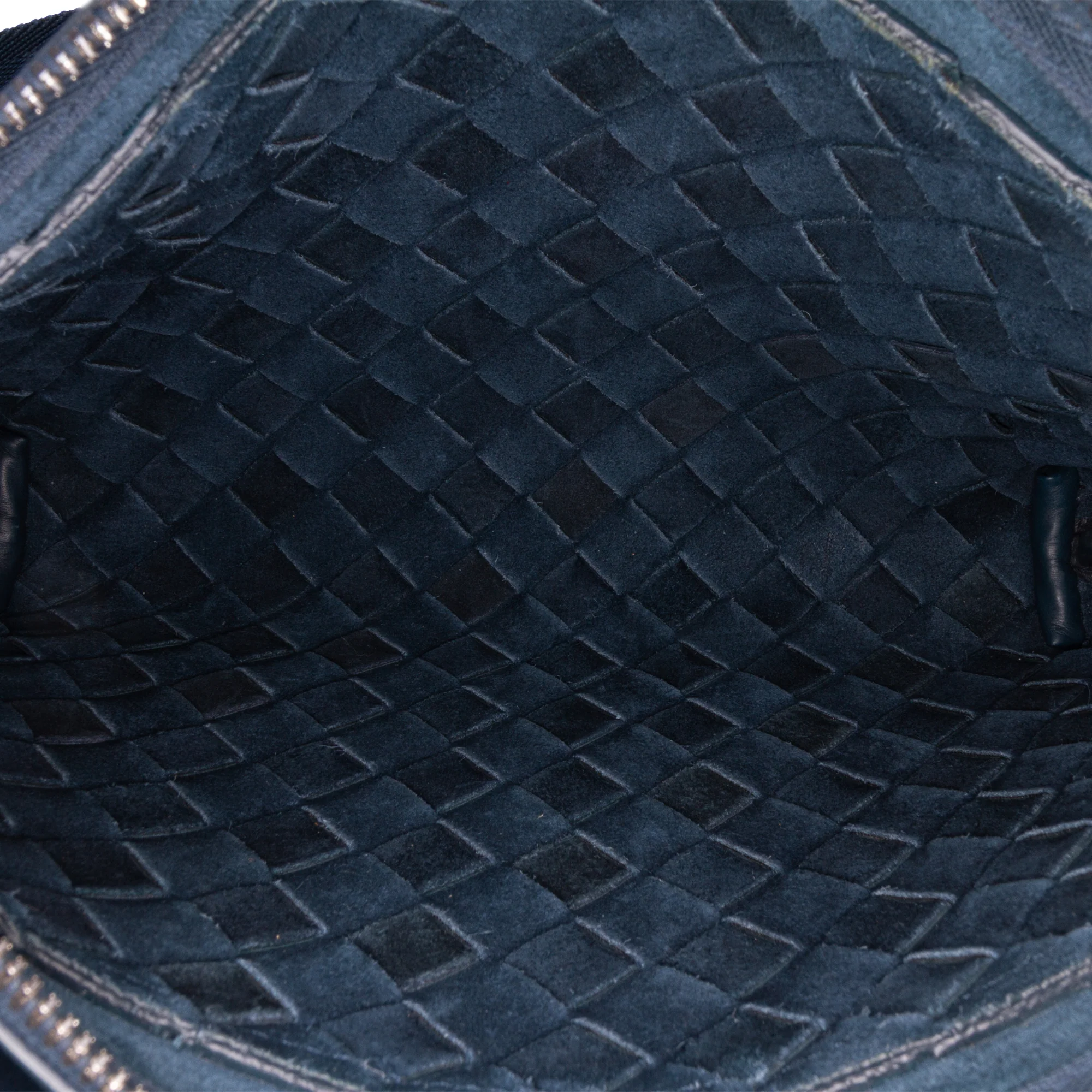 Bottega Veneta | Pre-Owned Leather Intrecciato Duo Crossbody | Blue - Image 9