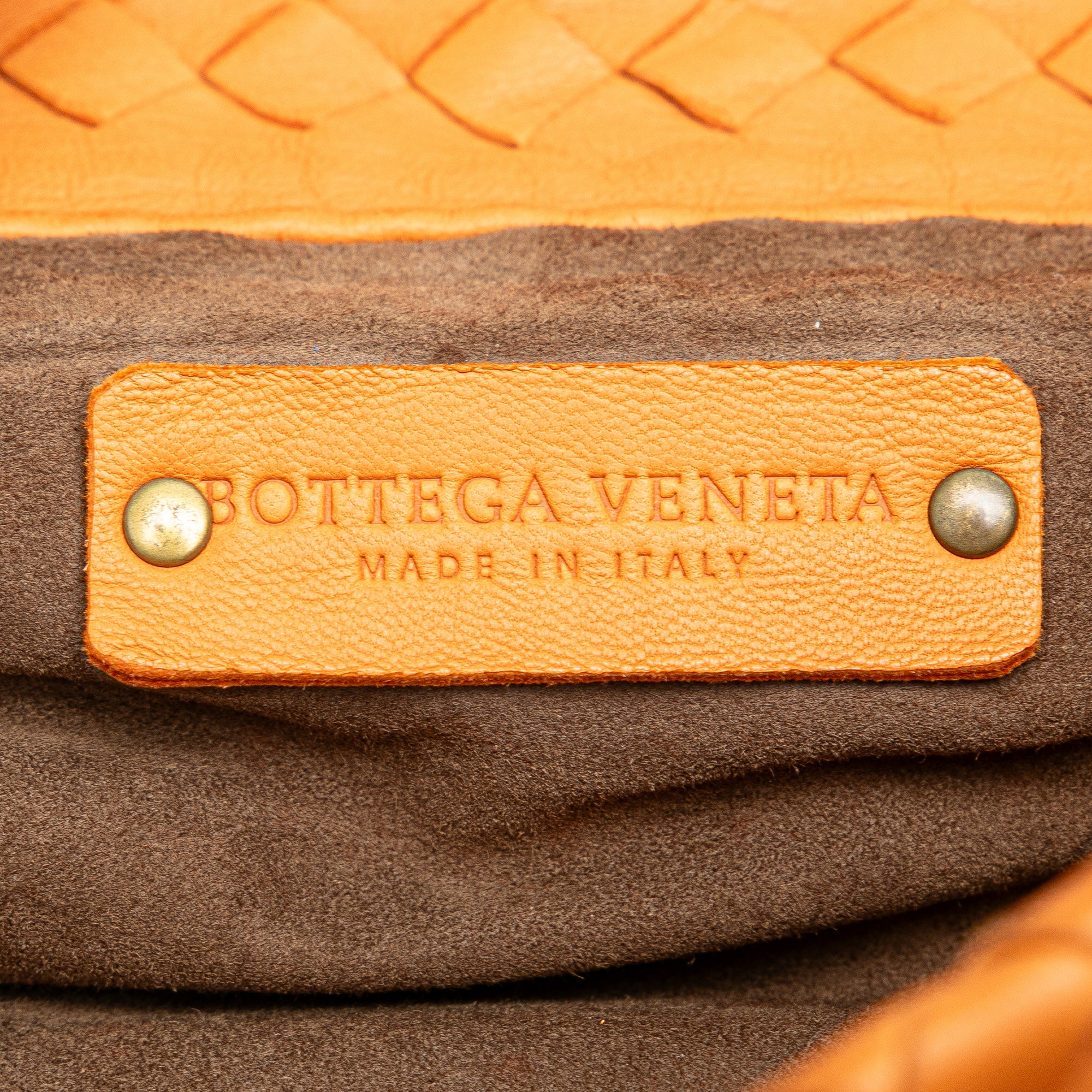 Bottega Veneta | Pre-Owned Medium Nappa Intrecciato Garda Tote | Orange/Light Orange - Image 9