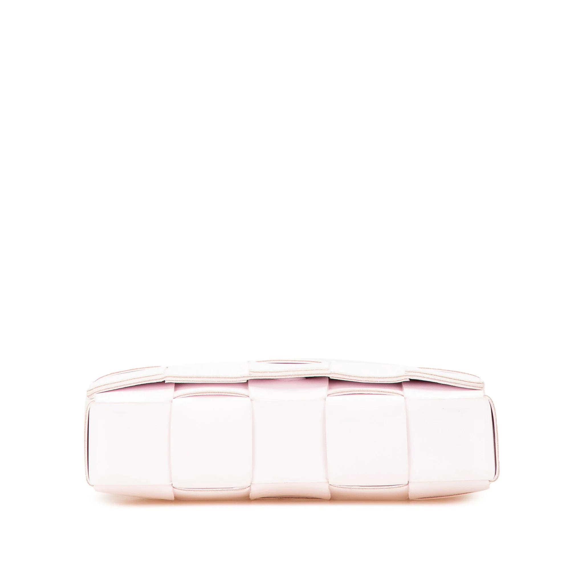 Bottega Veneta | Pre-Owned Nappa Intrecciato Cassette Crossbody | Pink/Light Pink - Image 5