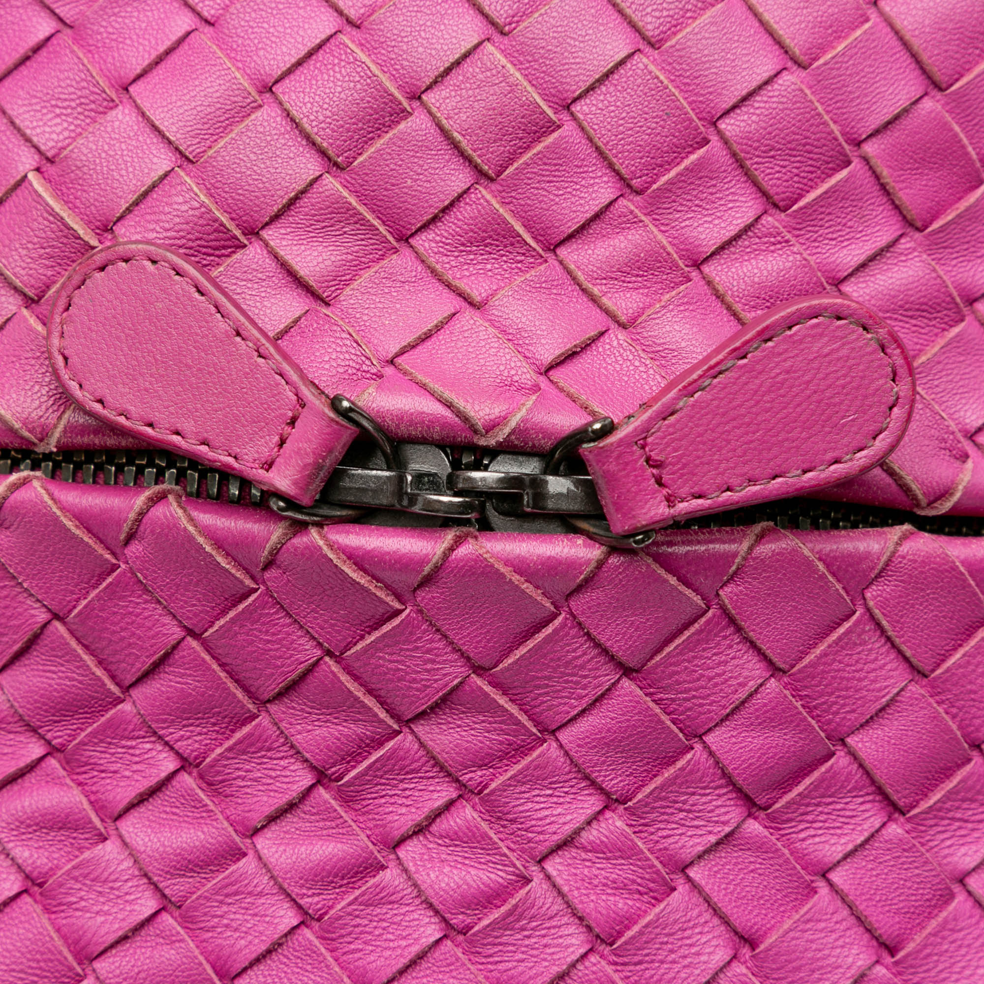 Bottega Veneta | Pre-Owned Nappa Intrecciato Cube Crossbody | Pink/Hot Pink - Image 10