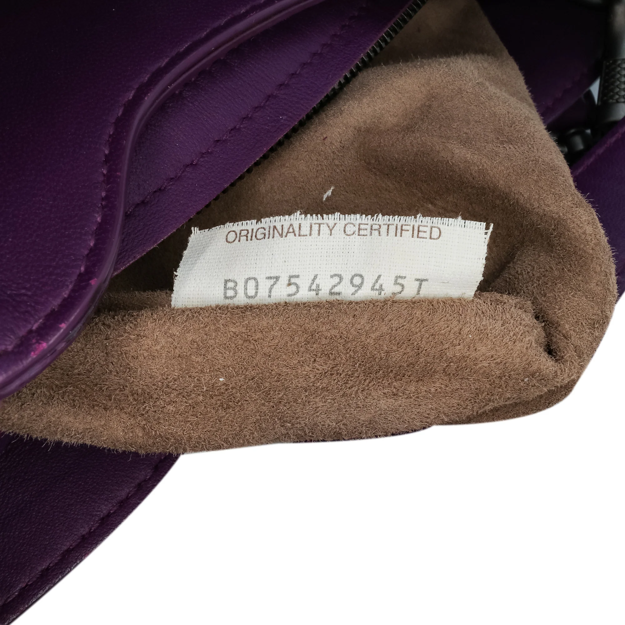 Bottega Veneta | Pre-Owned Nappa Intrecciato Napoli Satchel | Purple/Dark Purple - Image 12