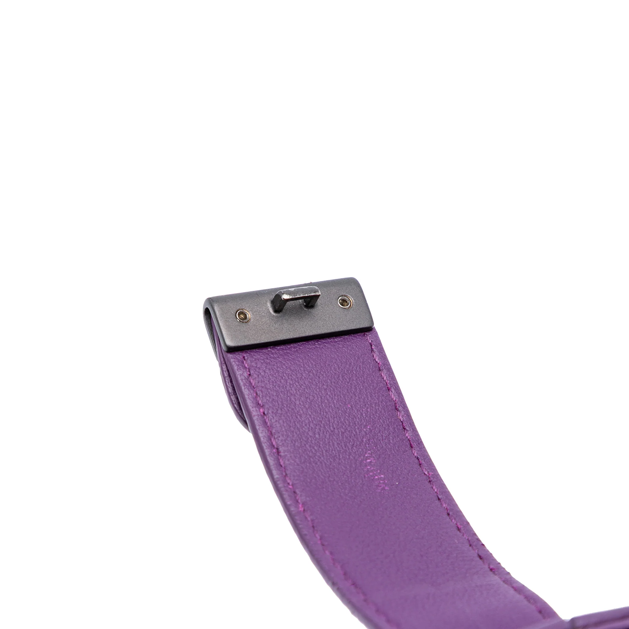 Bottega Veneta | Pre-Owned Nappa Intrecciato Napoli Satchel | Purple/Dark Purple - Image 4