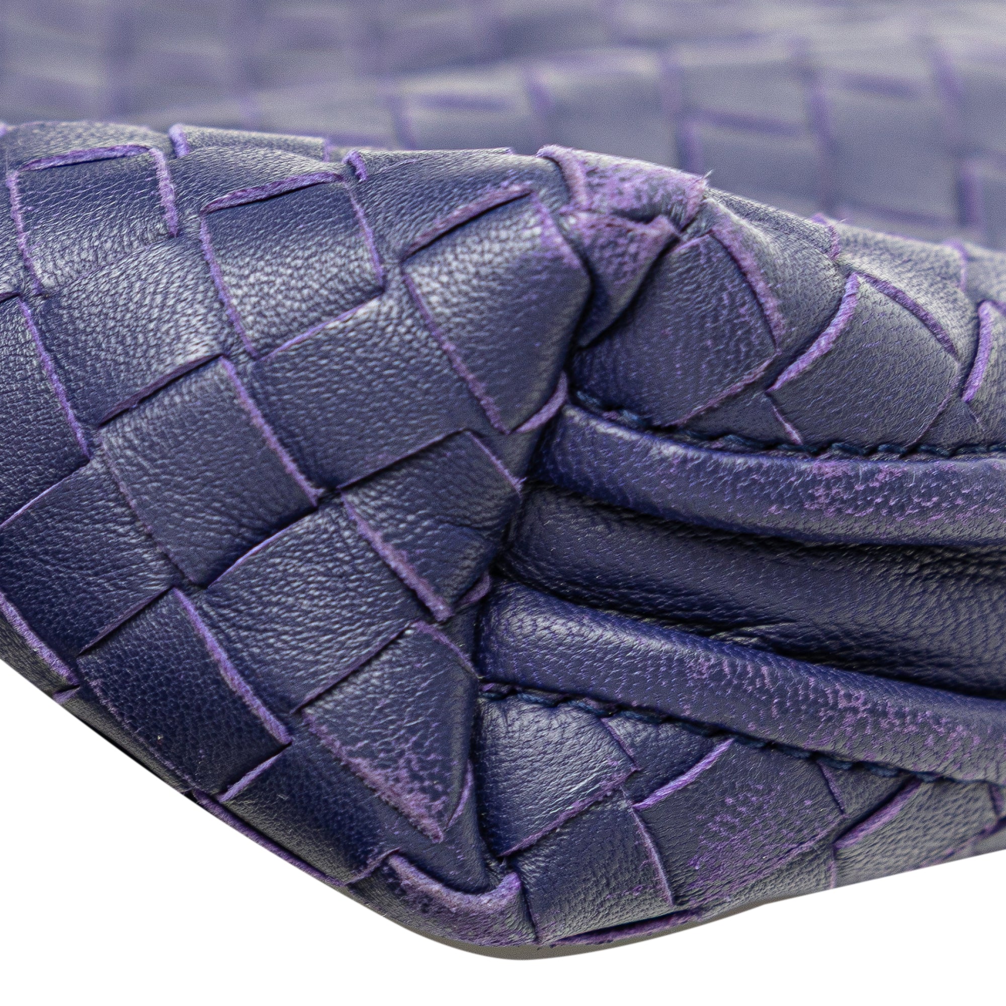 Bottega Veneta | Pre-Owned Nappa Intrecciato Nodini Crossbody | Blue/Midnight Blue - Image 10