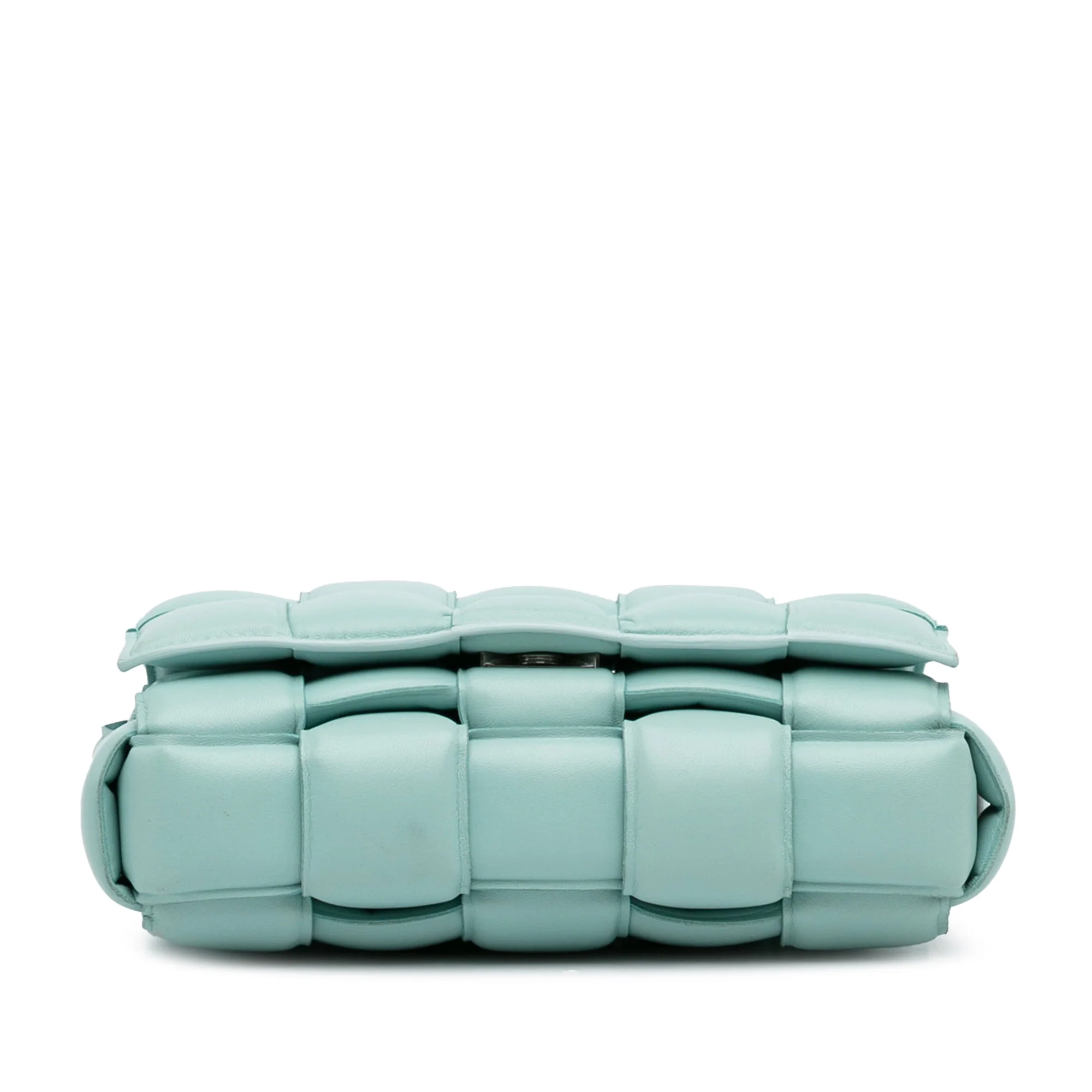 Bottega Veneta | Pre-Owned Nappa Intrecciato Padded Cassette Crossbody - I | Blue/Light Blue - Image 9
