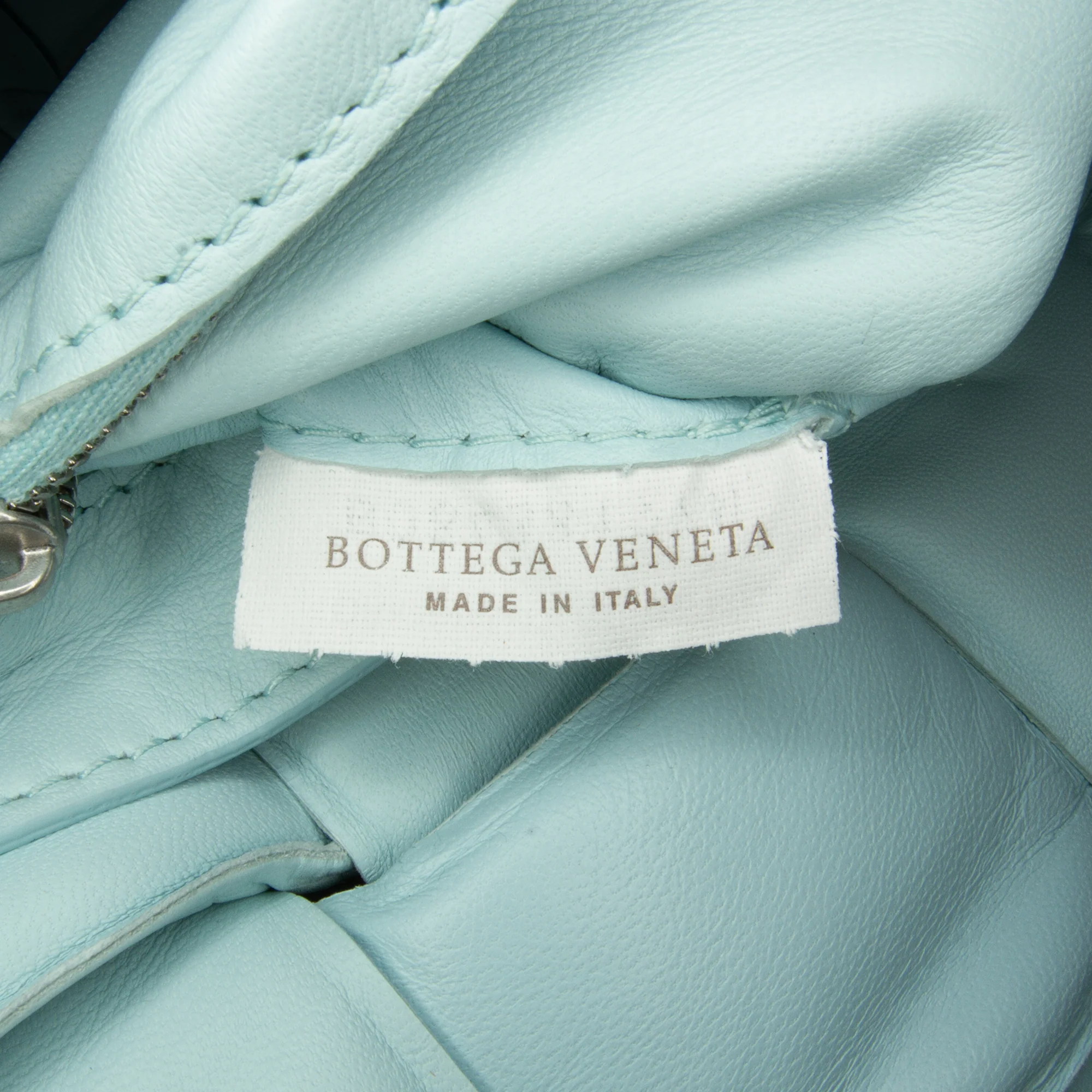 Bottega Veneta | Pre-Owned Nappa Intrecciato Padded Cassette Crossbody - II | Blue/Light Blue - Image 10