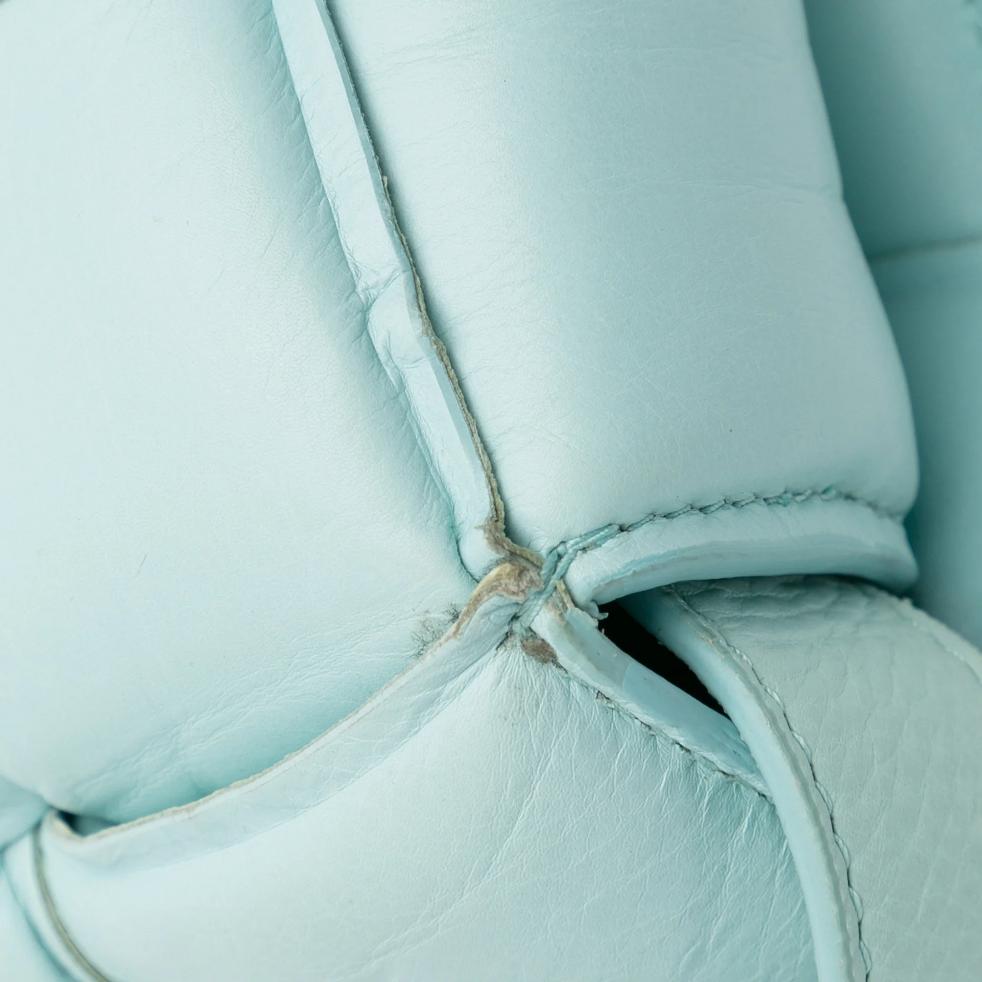 Bottega Veneta | Pre-Owned Nappa Intrecciato Padded Cassette Crossbody - III | Blue/Light Blue - Image 3