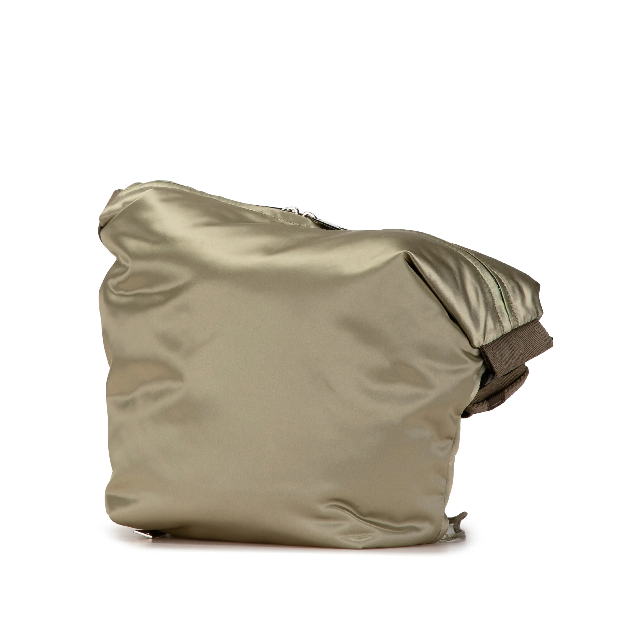 Bottega Veneta | Pre-Owned Satin Crossbody | Brown/Khaki - Image 2