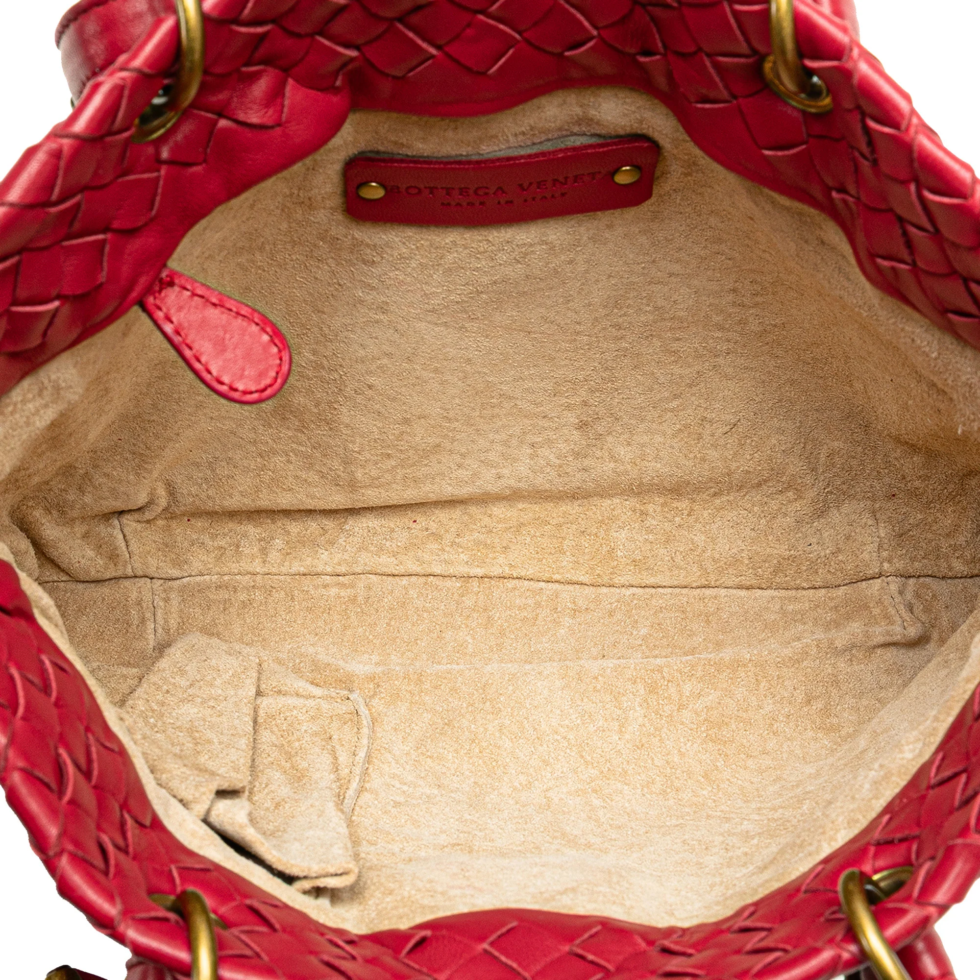 Bottega Veneta | Pre-Owned Small Nappa Intrecciato Capri | Red - Image 7