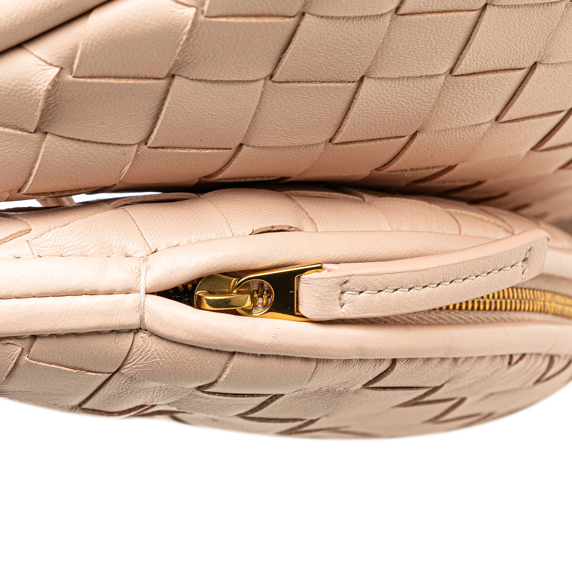 Bottega Veneta | Pre-Owned Small Nappa Intrecciato Gemelli Hobo | Pink/Light Pink - Image 10