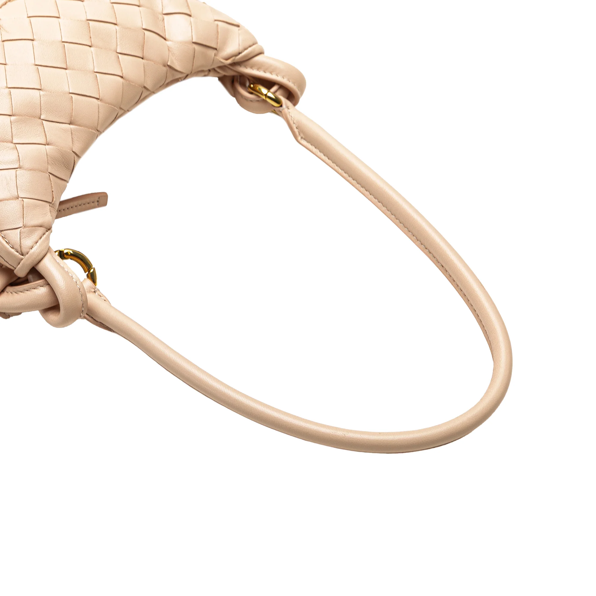 Bottega Veneta | Pre-Owned Small Nappa Intrecciato Gemelli Hobo | Pink/Light Pink - Image 11