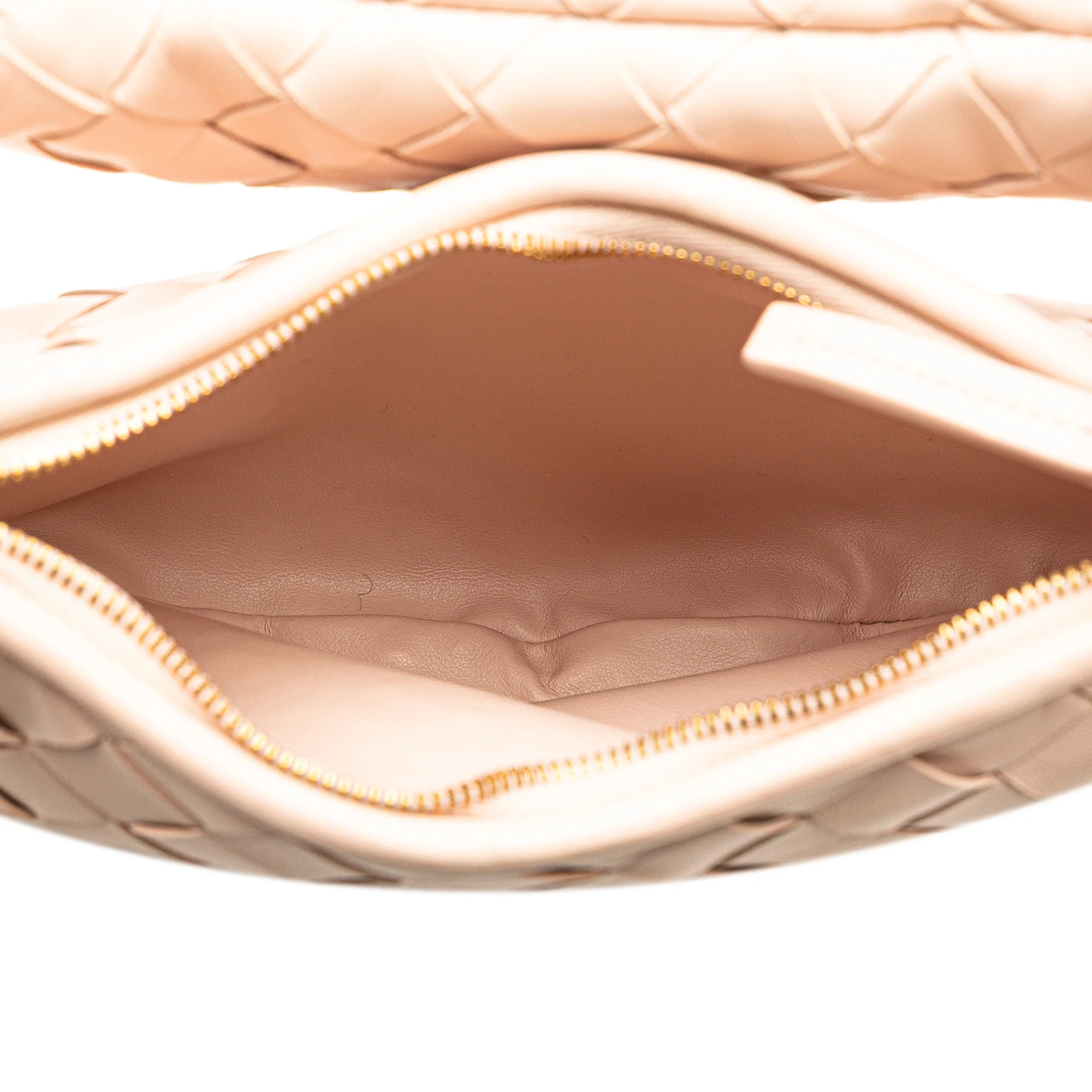 Bottega Veneta | Pre-Owned Small Nappa Intrecciato Gemelli Hobo | Pink/Light Pink - Image 6