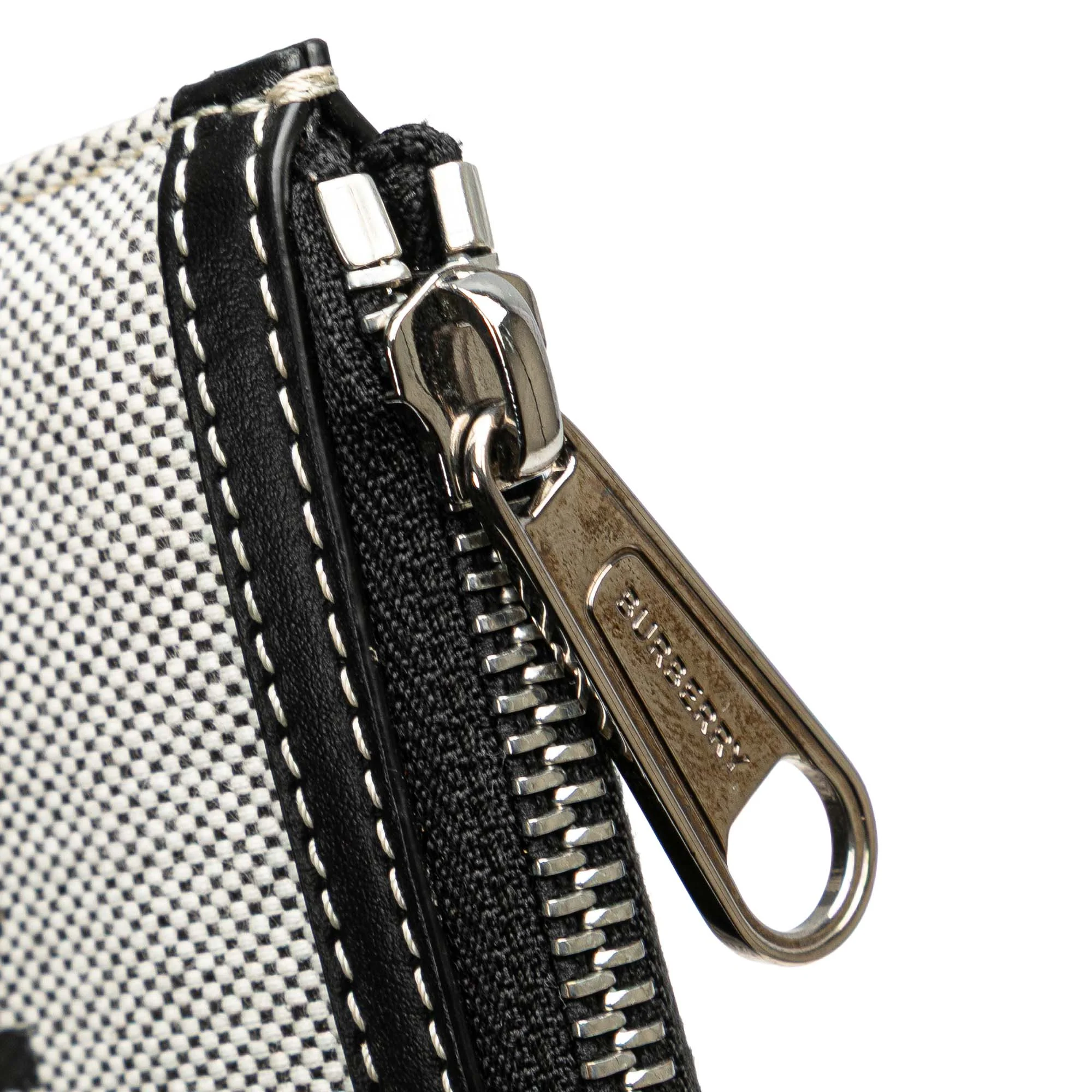 Burberry | Pre-Owned Canvas Horseferry Print Callum Crossbody | Gray/Light Gray - Image 3