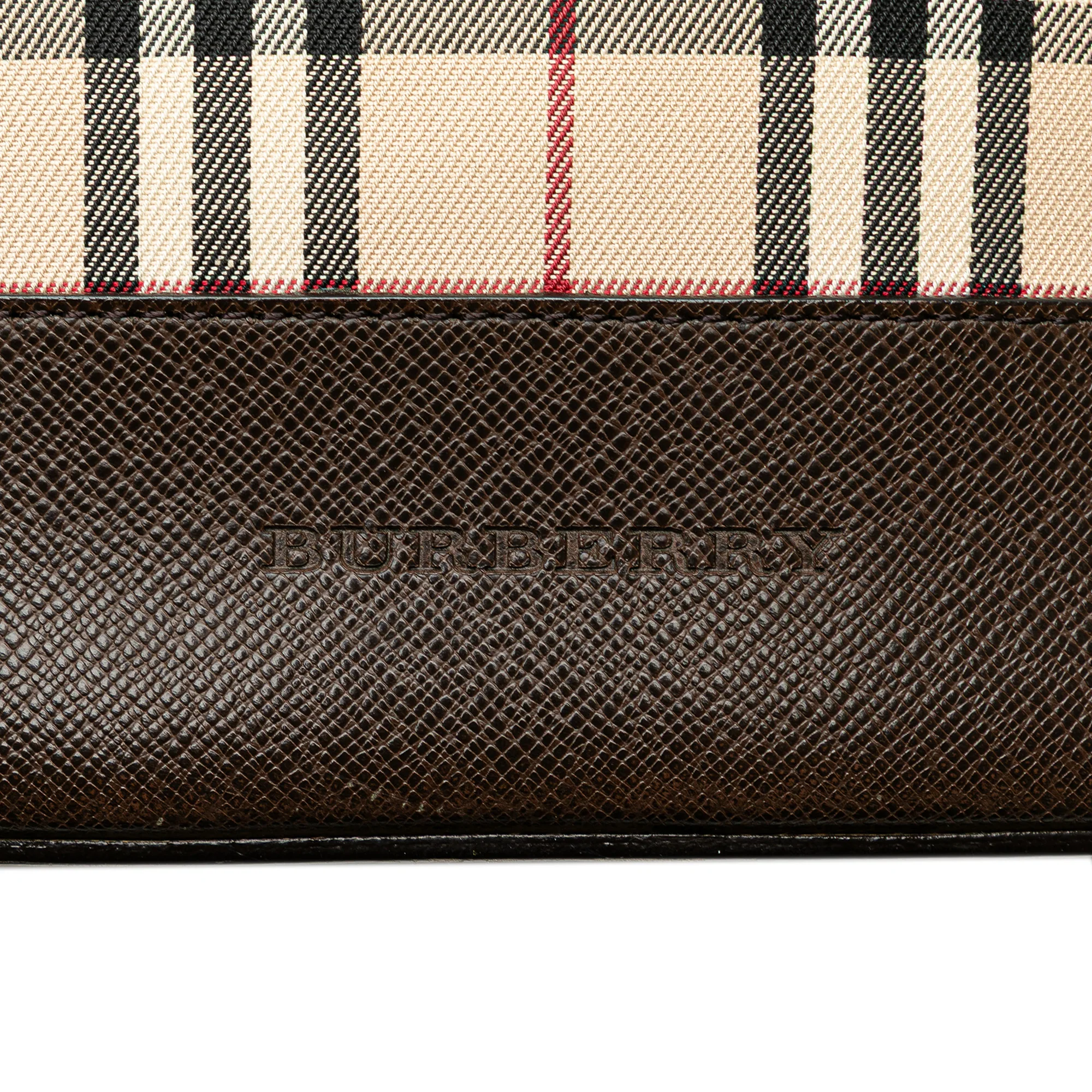Burberry | Pre-Owned House Check Canvas Tote | Beige - Image 11