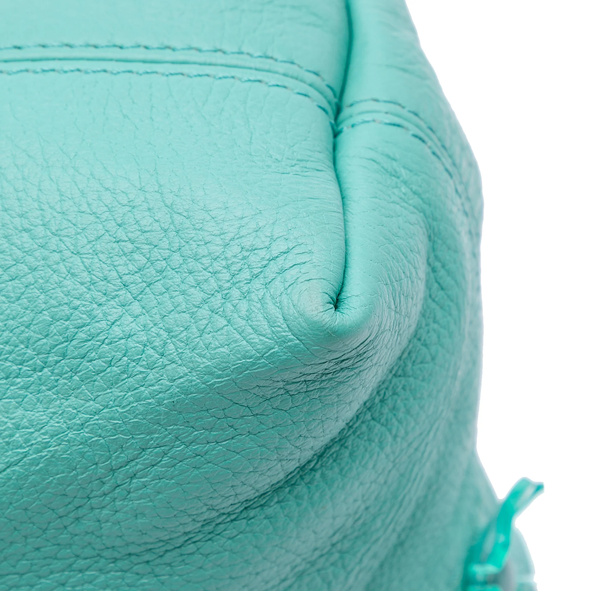 Burberry | Pre-Owned Leather The Petal Fold Over Crossbody | Green/Light Green - Image 2