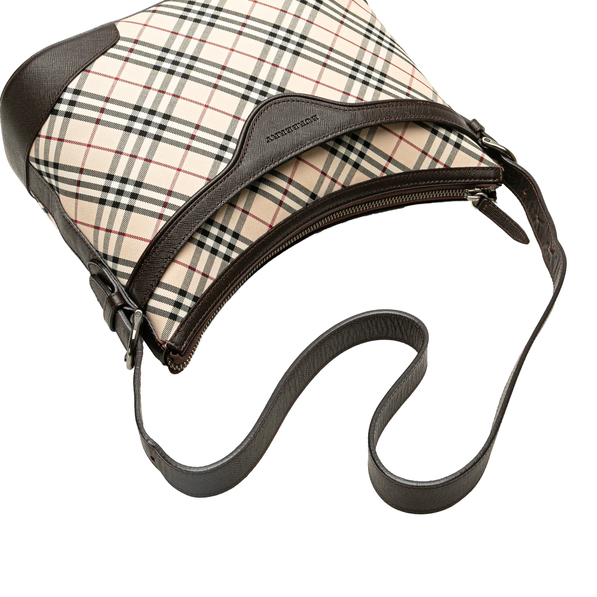 Burberry | Pre-Owned Nova Check Canvas Shoulder Bag - I | Beige - Image 3