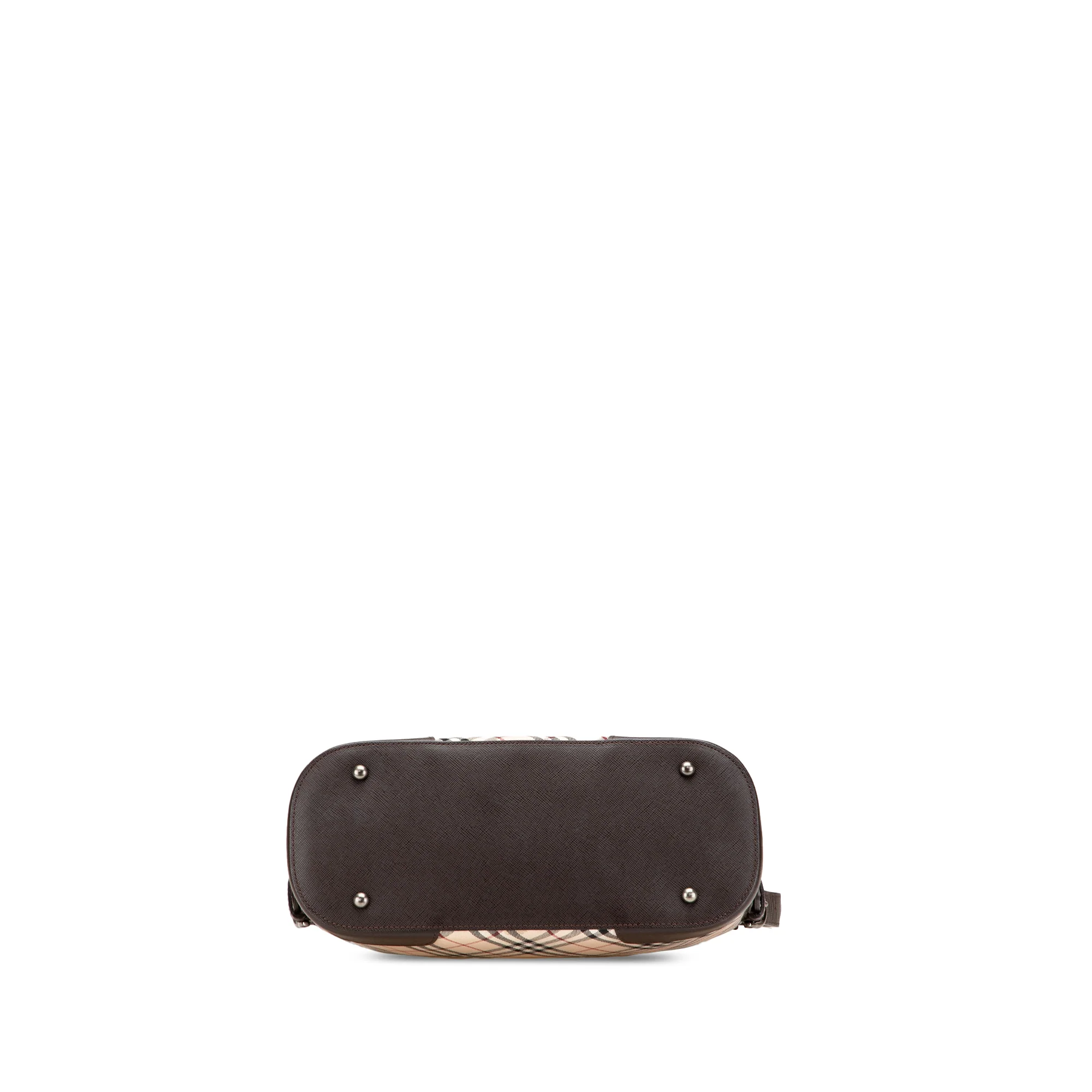 Burberry | Pre-Owned Nova Check Canvas Shoulder Bag - I | Beige - Image 7