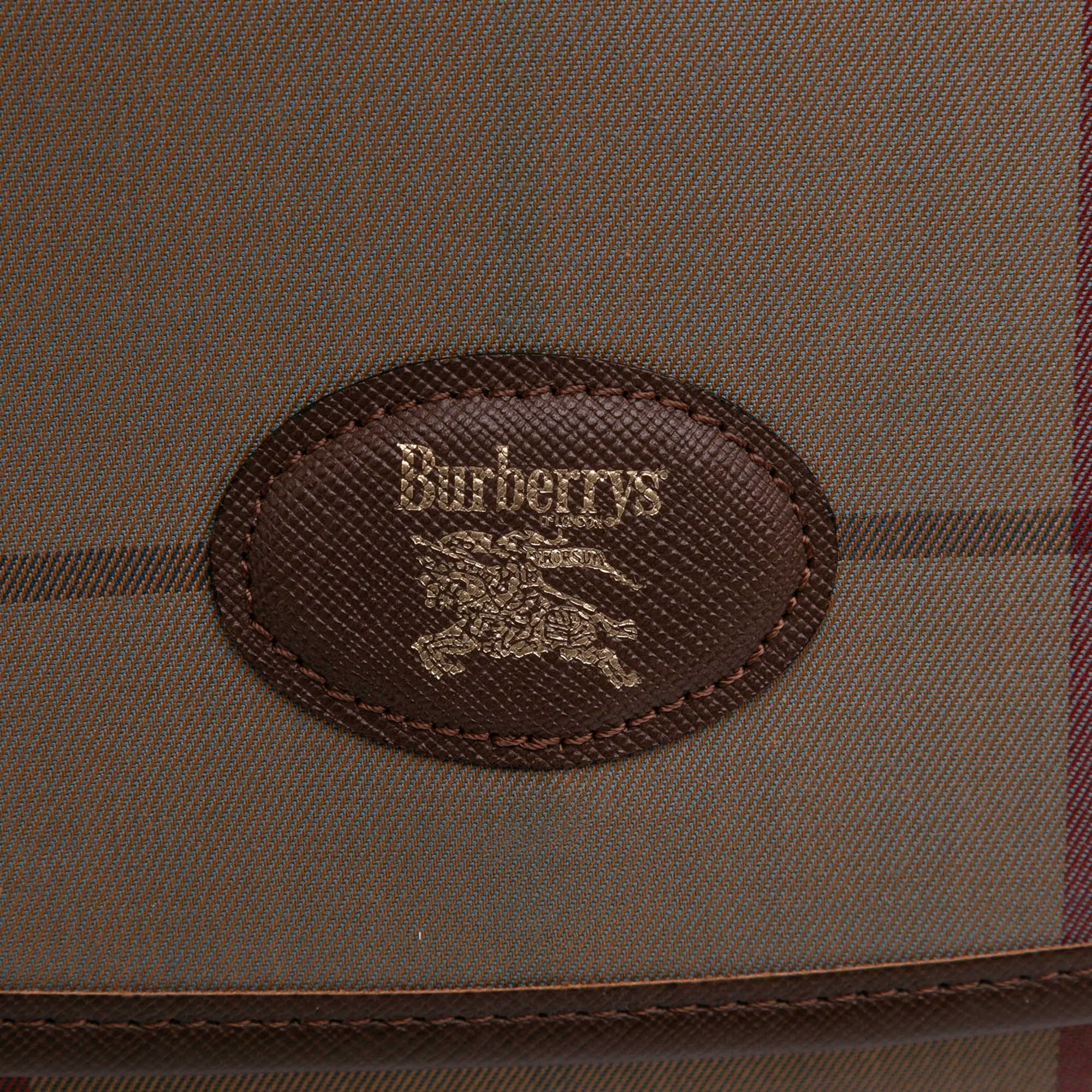 Burberry | Pre-Owned Vintage Check Canvas Clutch - I | Brown/Light Brown - Image 10