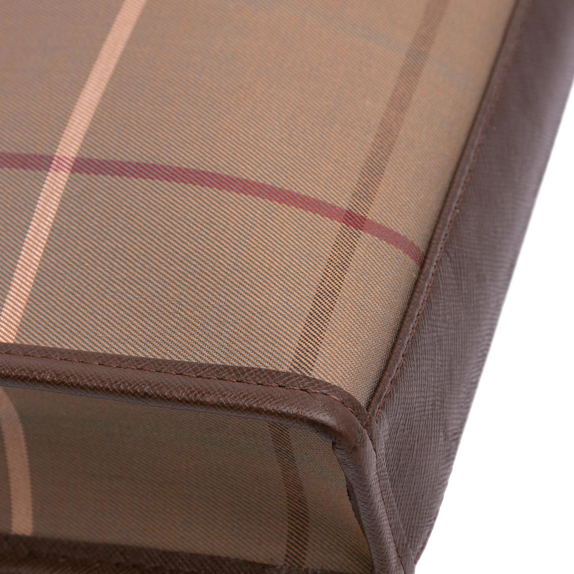Burberry | Pre-Owned Vintage Check Canvas Clutch - I | Brown/Light Brown - Image 12