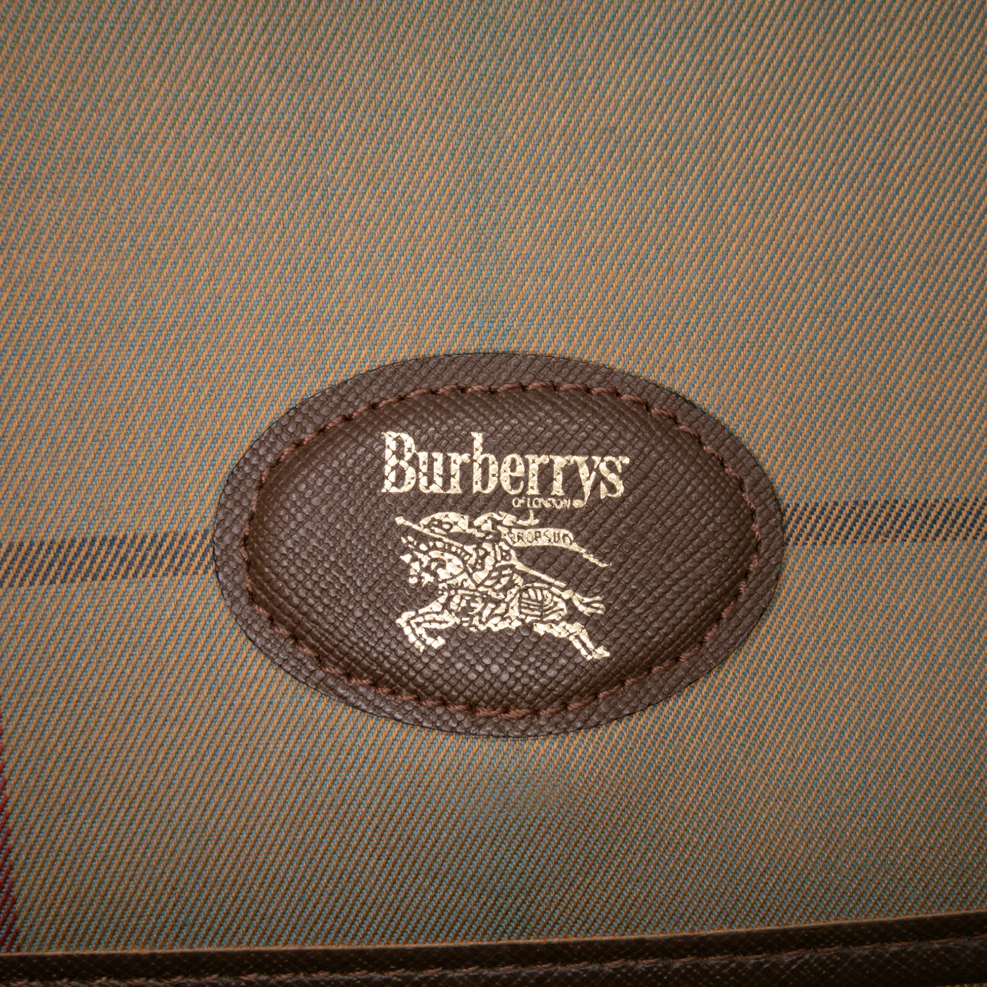Burberry | Pre-Owned Vintage Check Canvas Clutch - I | Brown/Light Brown - Image 8