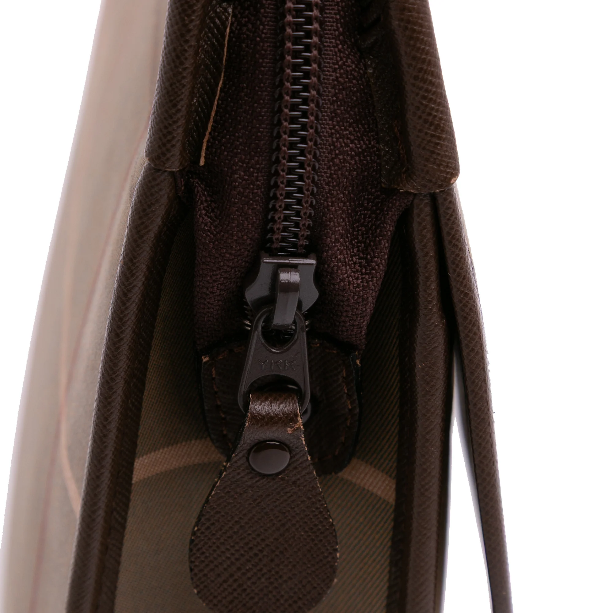 Burberry | Pre-Owned Vintage Check Canvas Clutch - I | Brown/Light Brown - Image 9