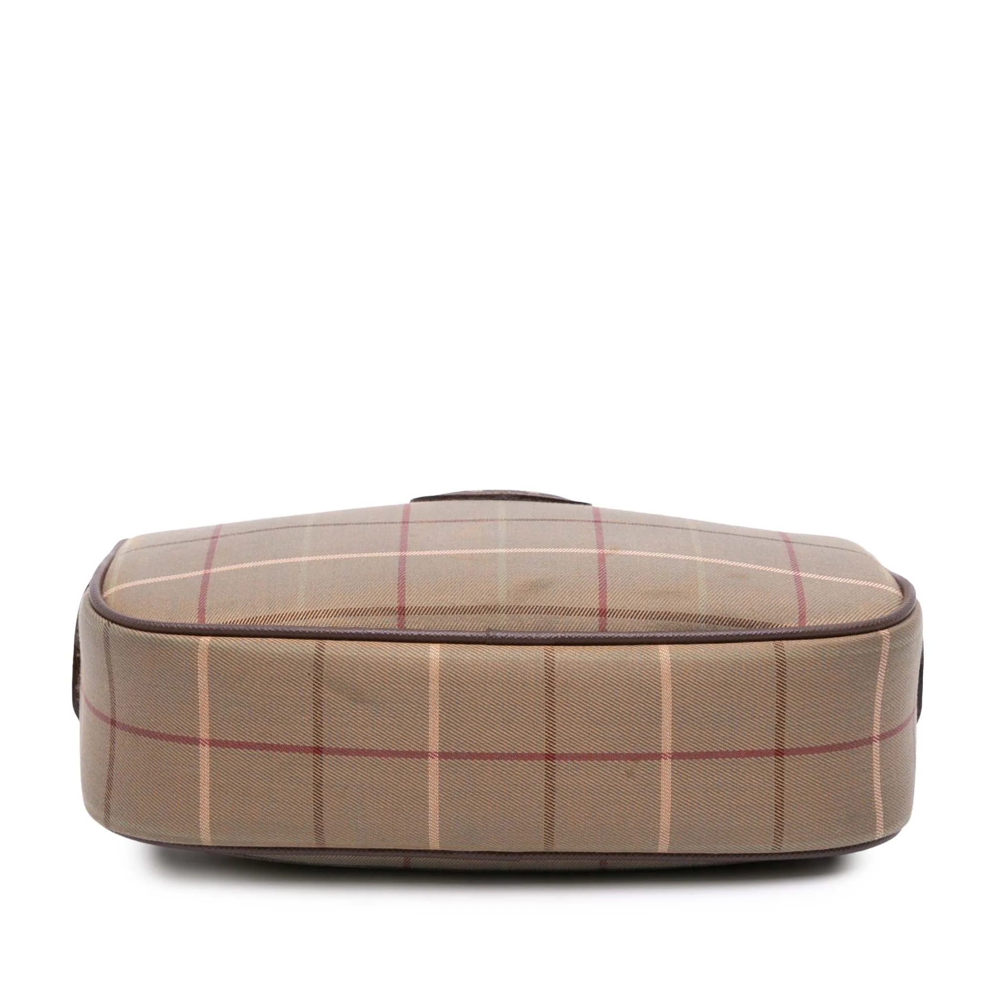 Burberry | Pre-Owned Vintage Check Canvas Clutch - II | Brown/Light Brown - Image 3