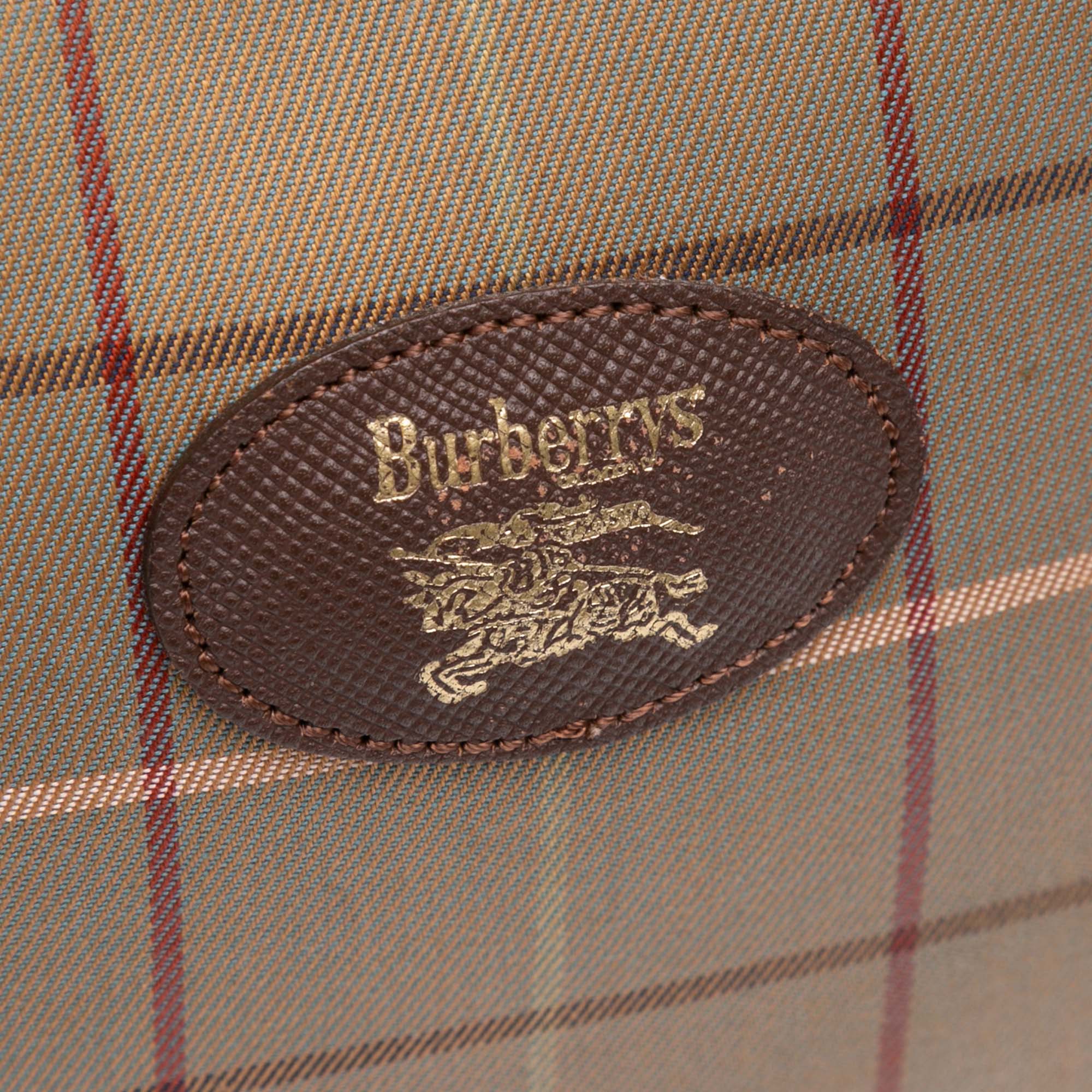 Burberry | Pre-Owned Vintage Check Canvas Clutch - II | Brown/Light Brown - Image 5
