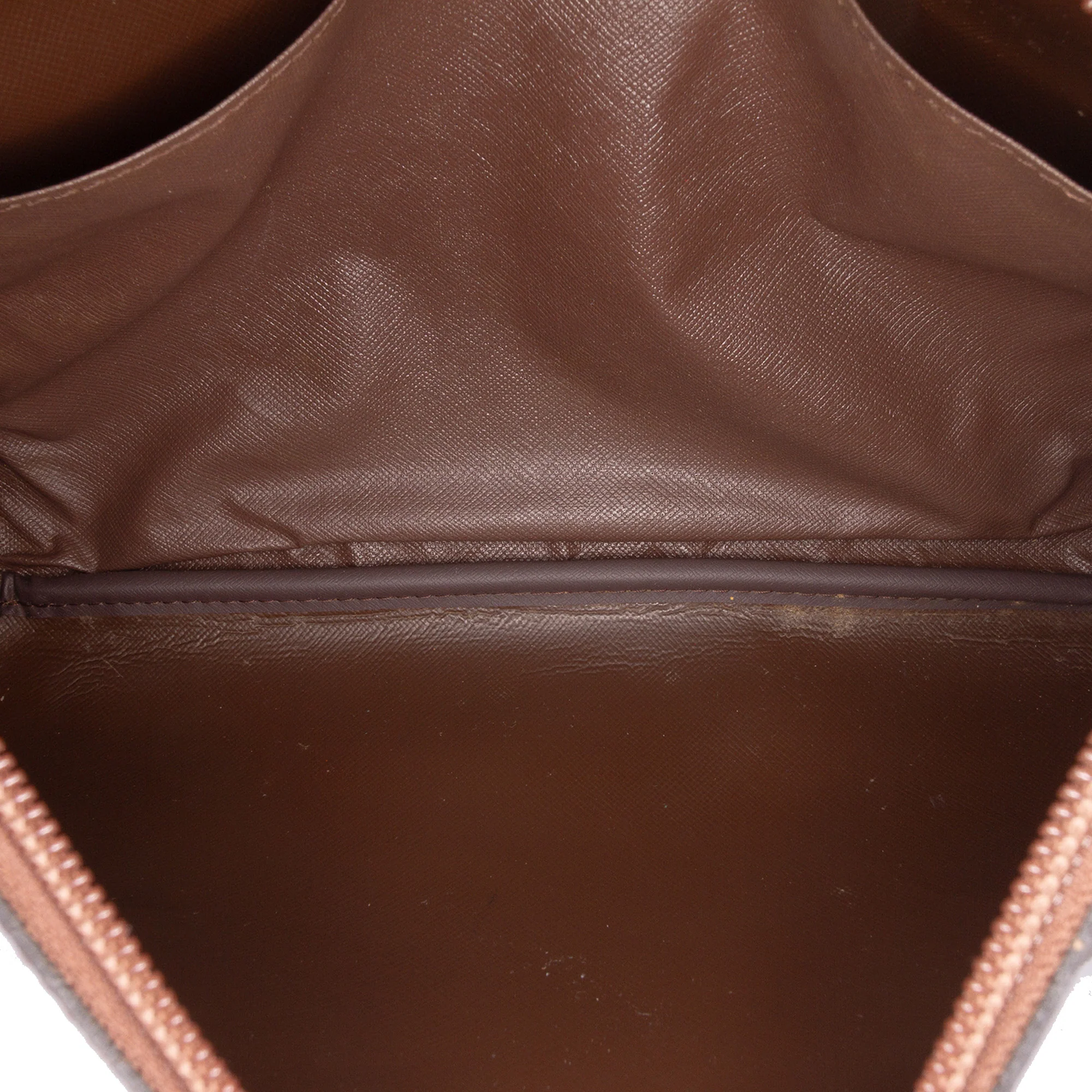 Burberry | Pre-Owned Vintage Check Canvas Satchel | Brown - Image 4