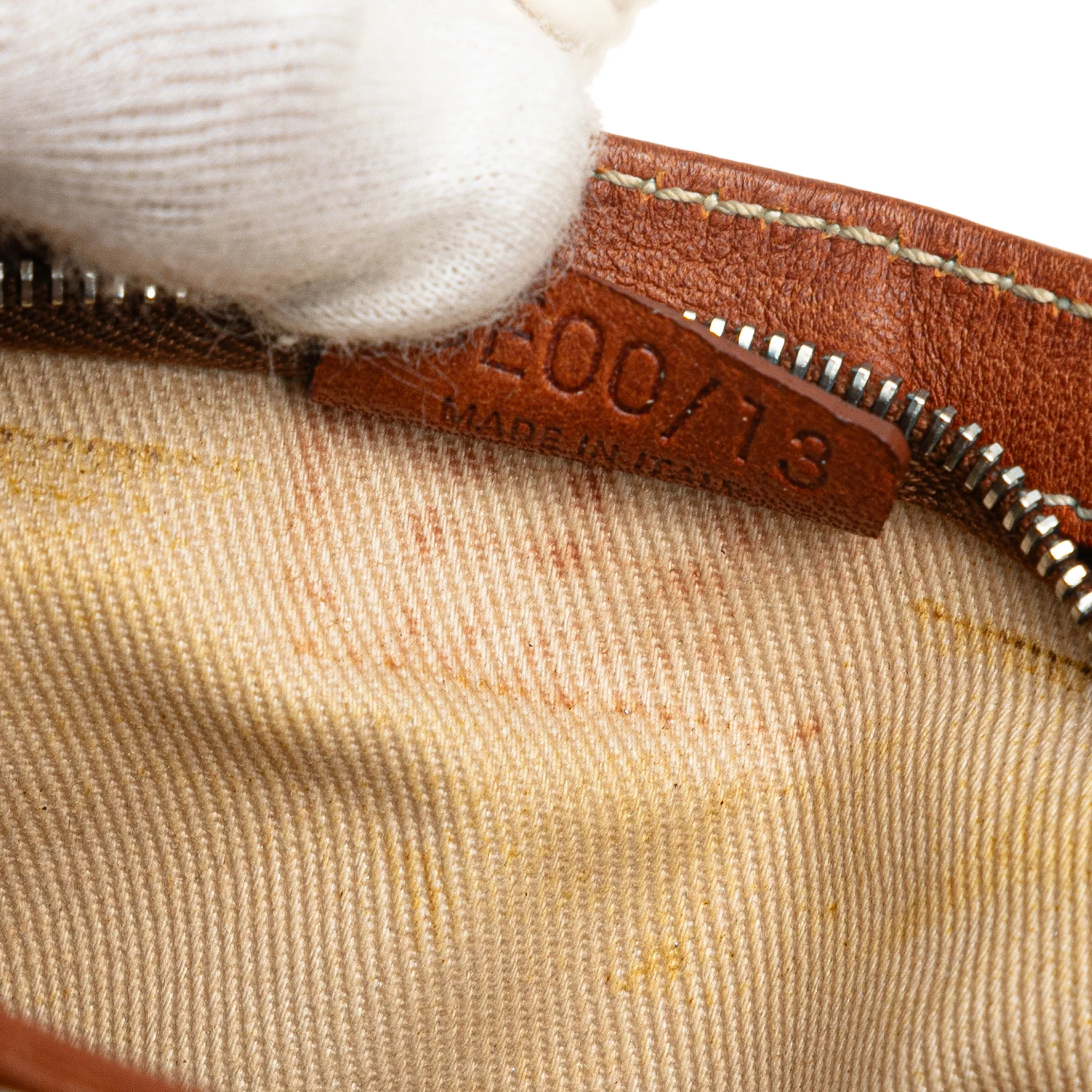 Celine | Pre-Owned Calfskin Shell Strap Shoulder Bag | Brown - Image 6